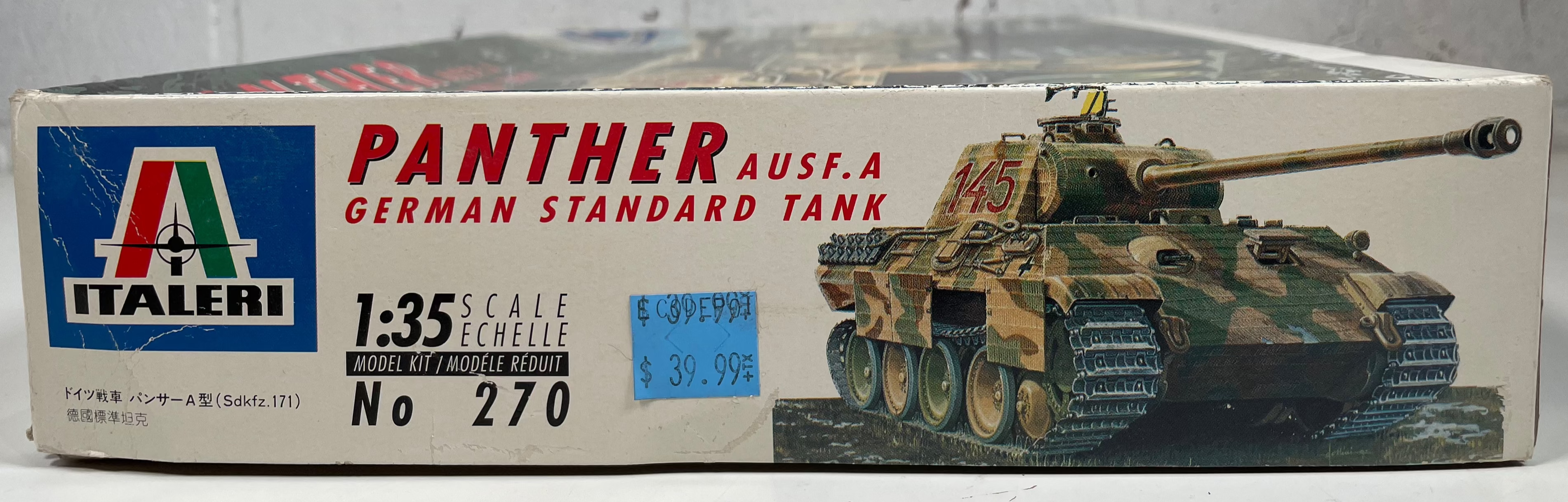 Char allemand Panther Ausf. A Italeri à l'échelle 1/35 – Kit n° 270