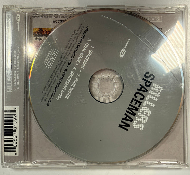 The Killers Spaceman CD single 2009 German matrix pressing with unreleased tracks Four Winds Tidal Wave and enhanced video collectible CD.