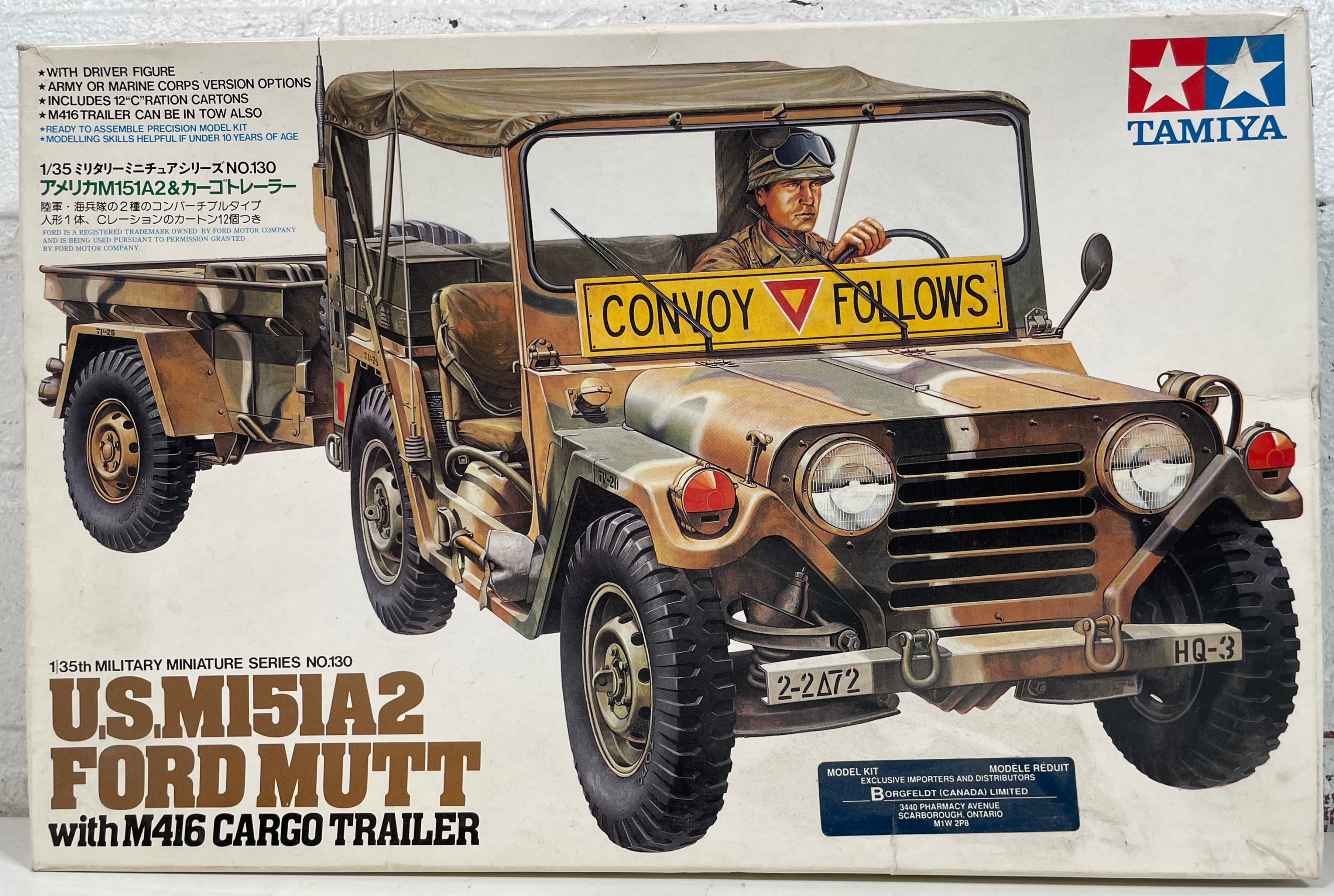 Tamiya 1:35 M151A2 Ford MUTT with M416 Trailer – Convoy Jeep Kit