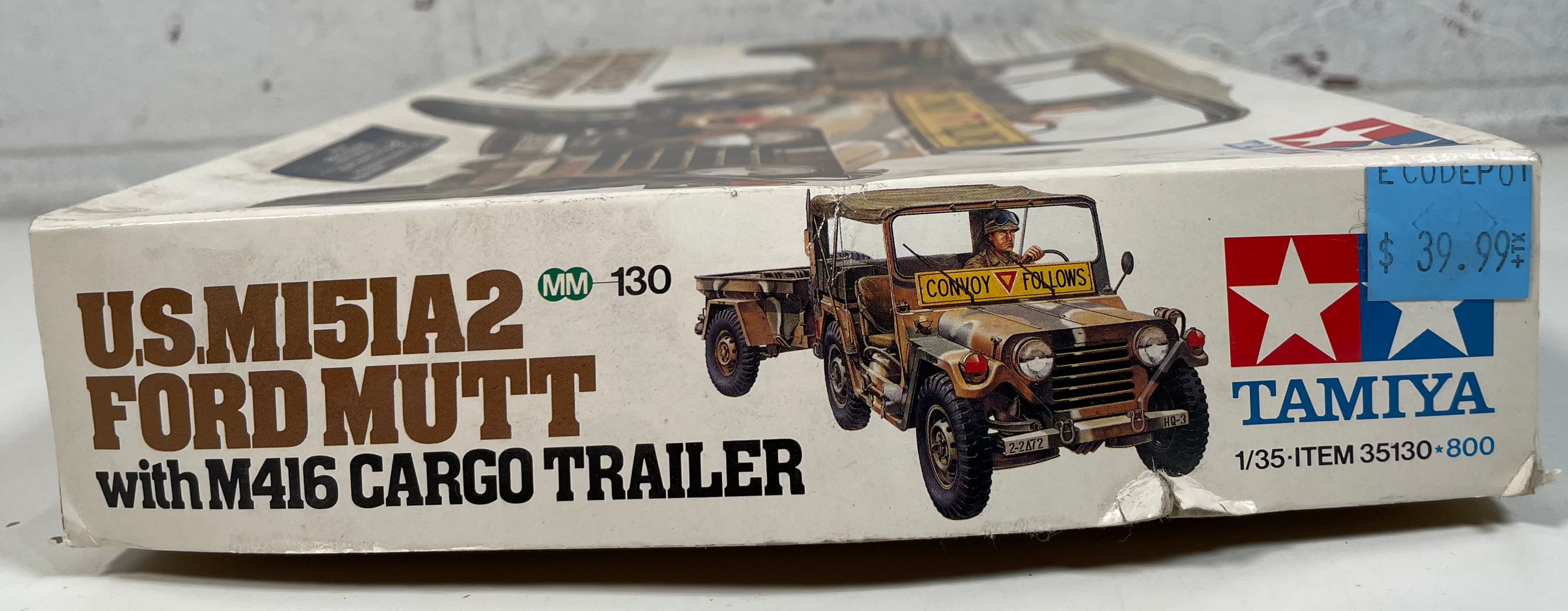 Tamiya 1:35 M151A2 Ford MUTT with M416 Trailer – Convoy Jeep Kit