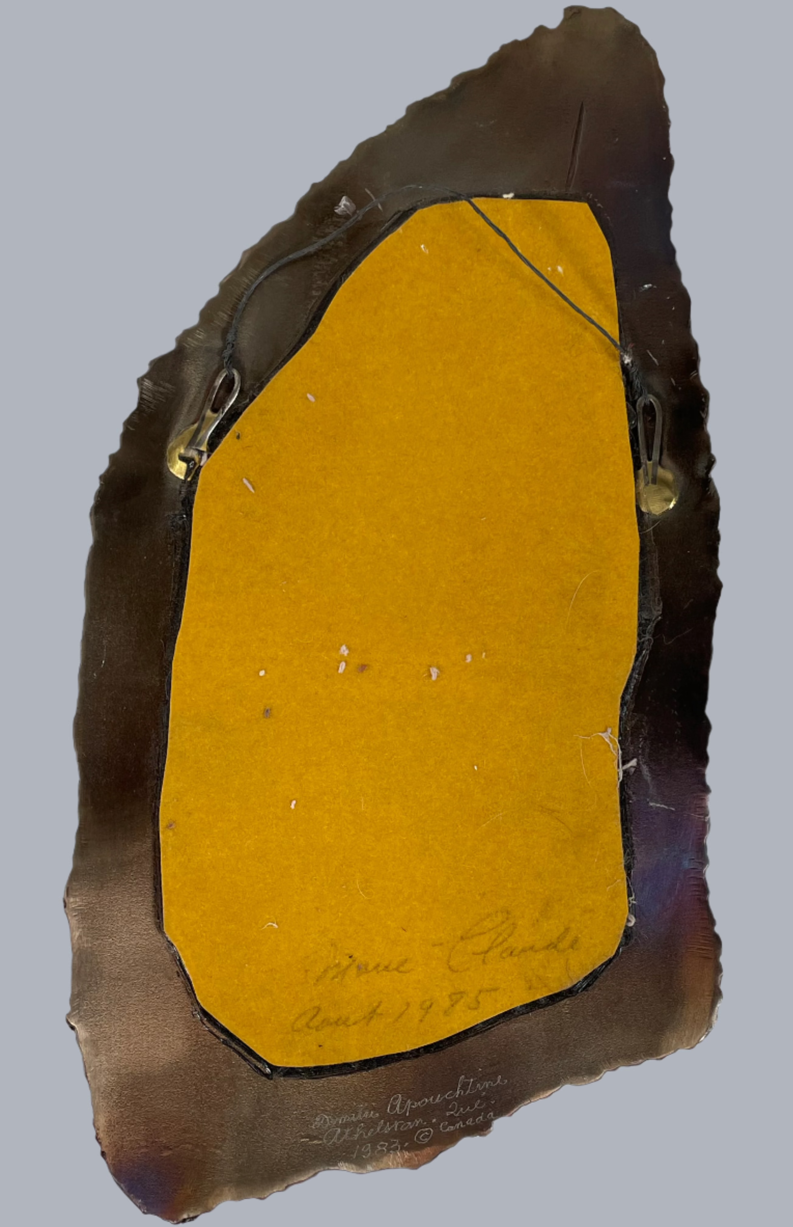 Vintage Sculptural Mirror by Dimitri Papadimitriou – Canada, 1983