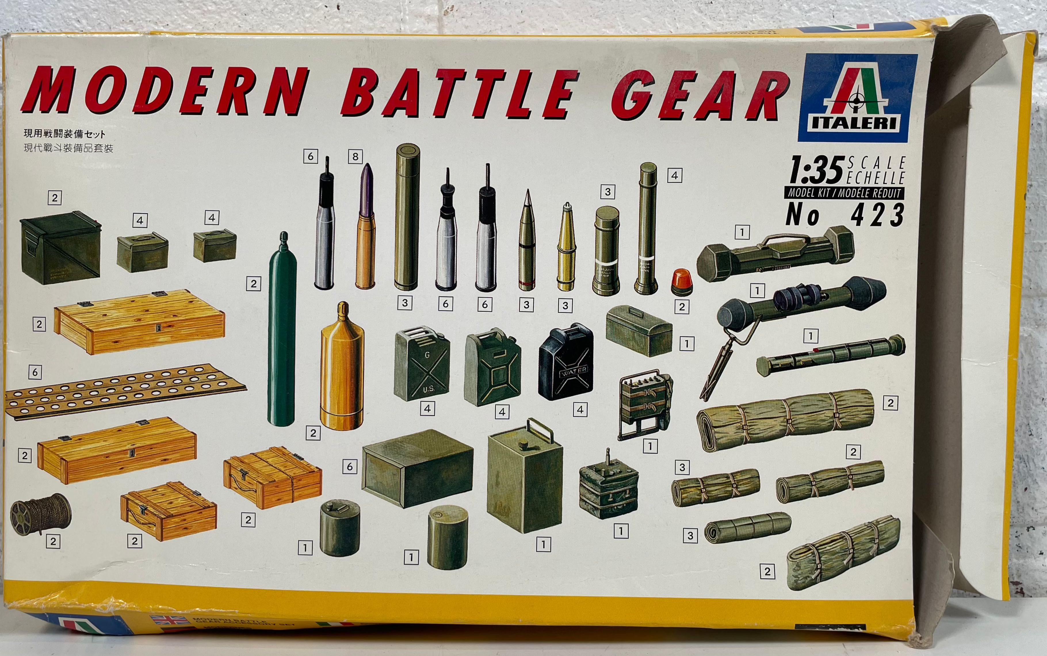 Italeri Modern Battle Gear – 1:35 Scale Accessory Kit (No. 423)