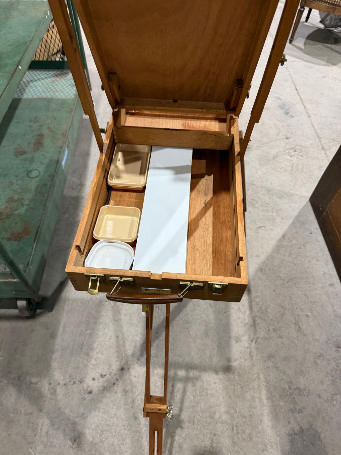 Vintage Lefranc & Bourgeois Portable French Pochade Field Box Easel – Made in Le Mans, France