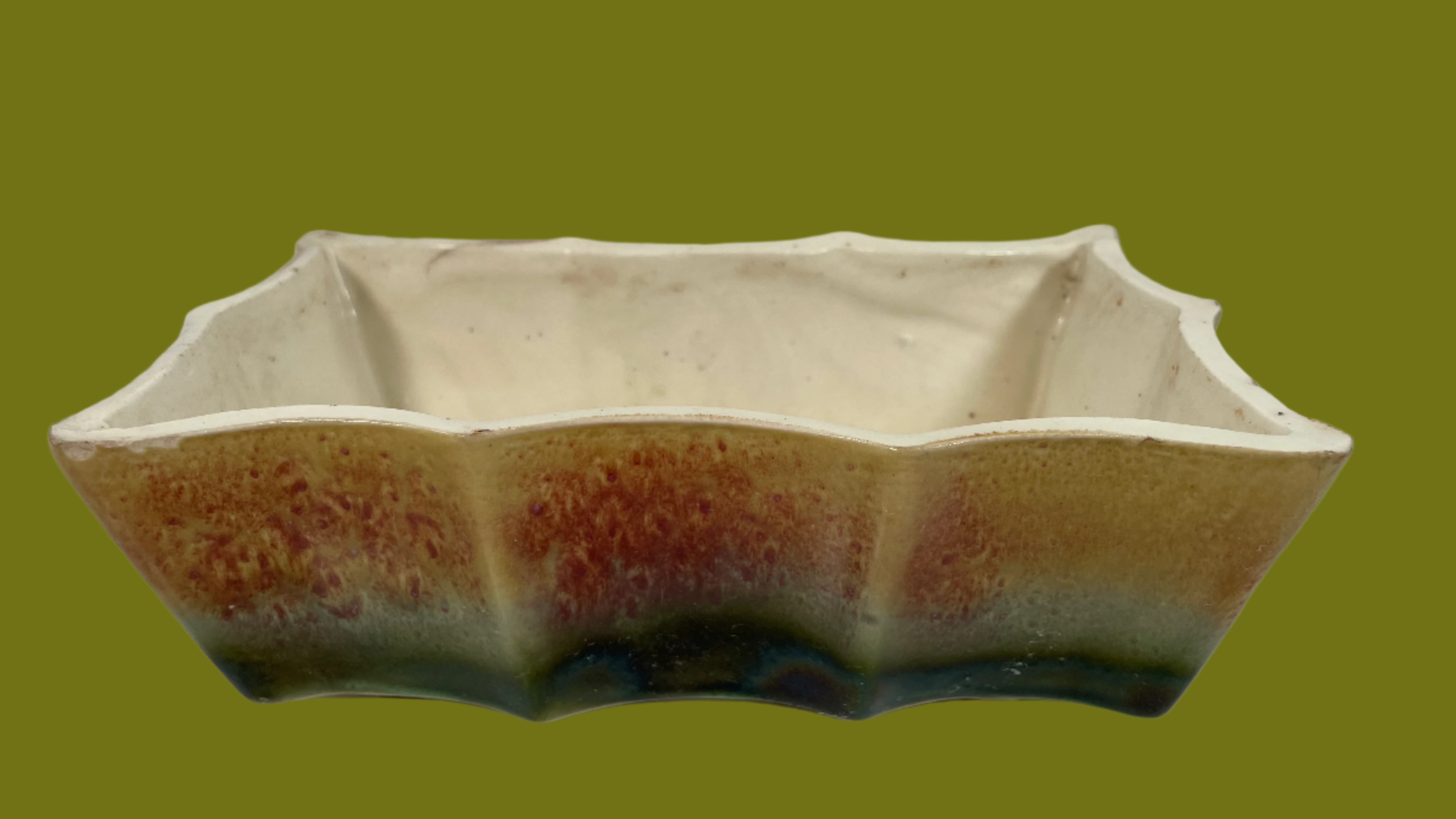 Vintage UPCO 501, Dripware Planter, Soft Green, Made in USA, Ceramic Pottery