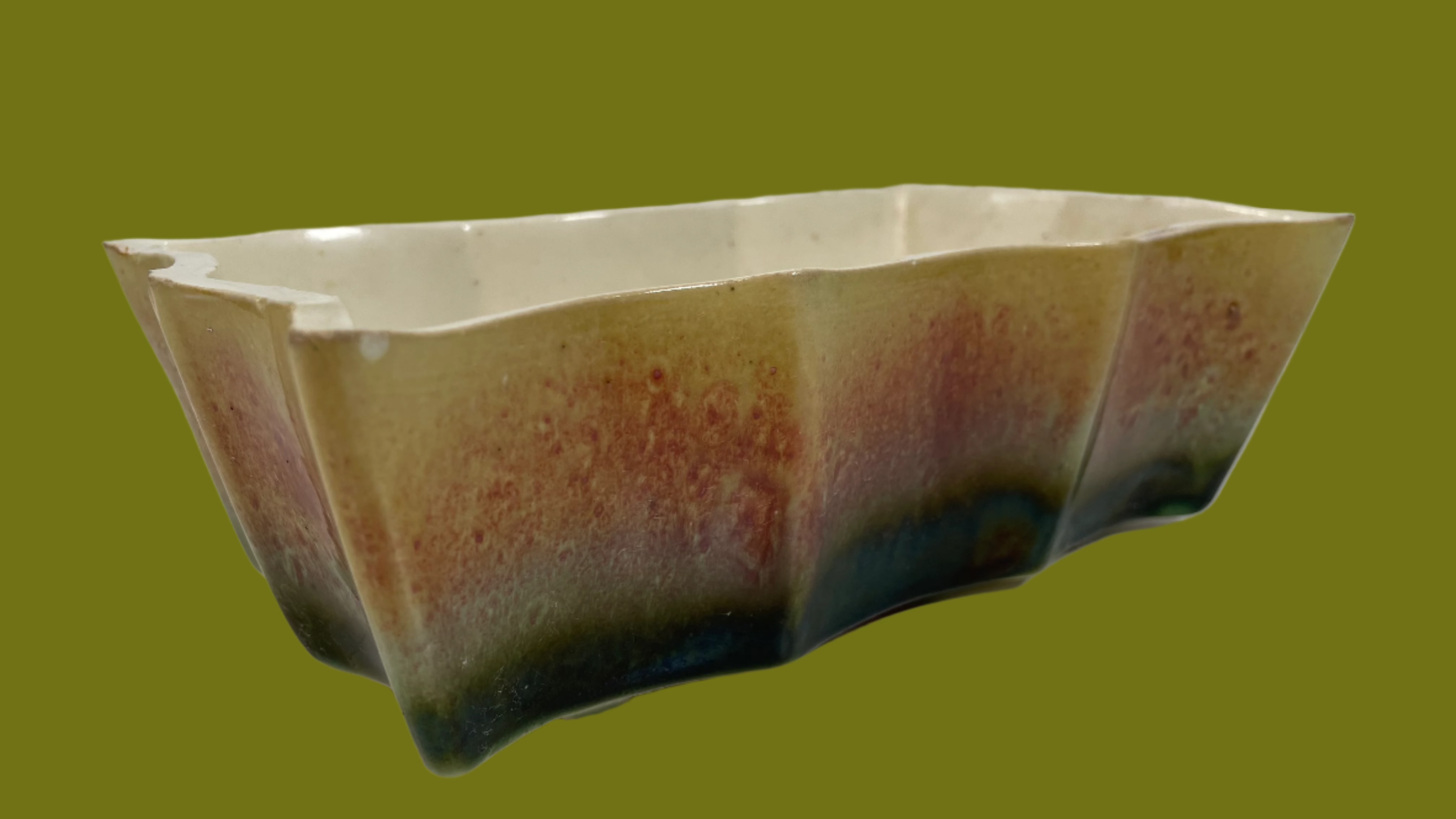 Vintage UPCO 501, Dripware Planter, Soft Green, Made in USA, Ceramic Pottery