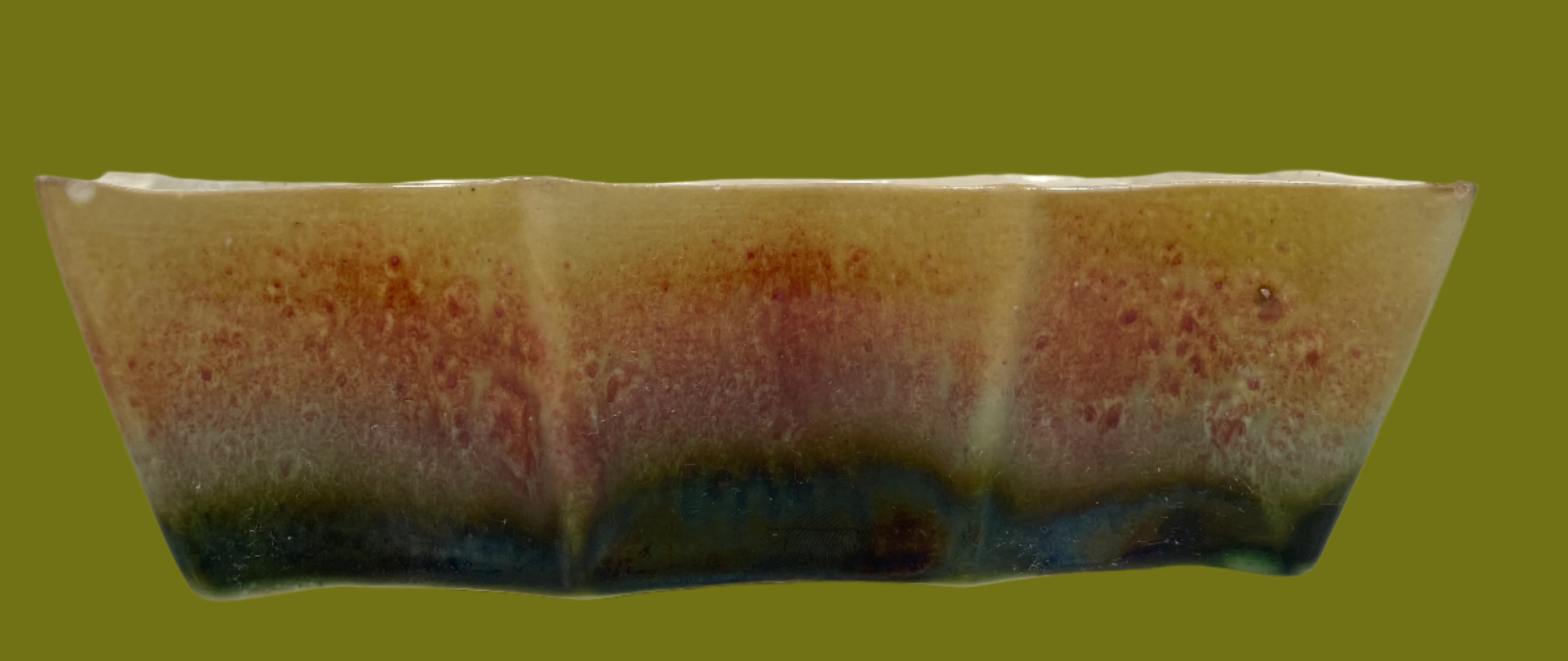 Vintage UPCO 501, Dripware Planter, Soft Green, Made in USA, Ceramic Pottery