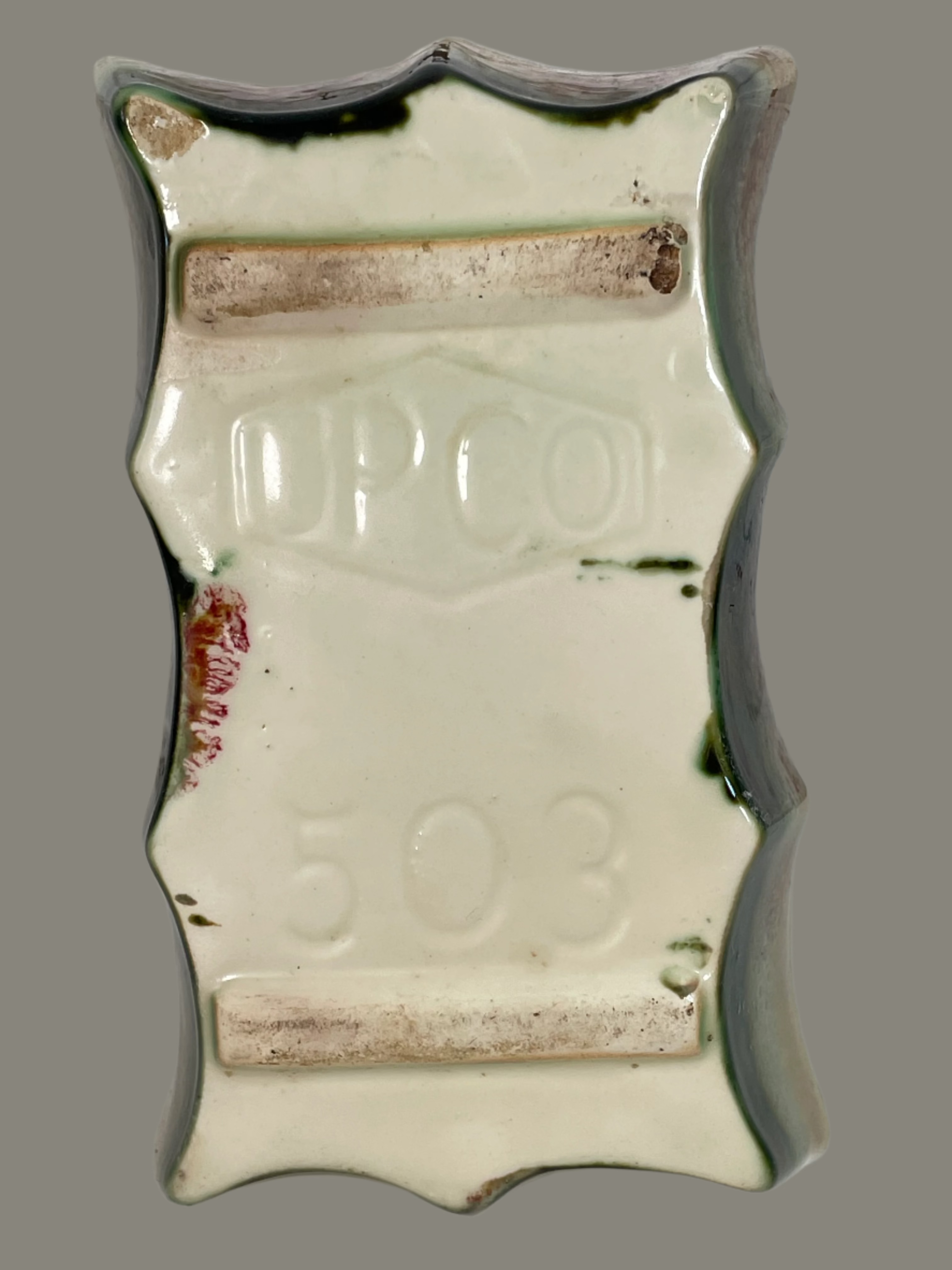 Vintage UPCO 501, Dripware Planter, Soft Green, Made in USA, Ceramic Pottery