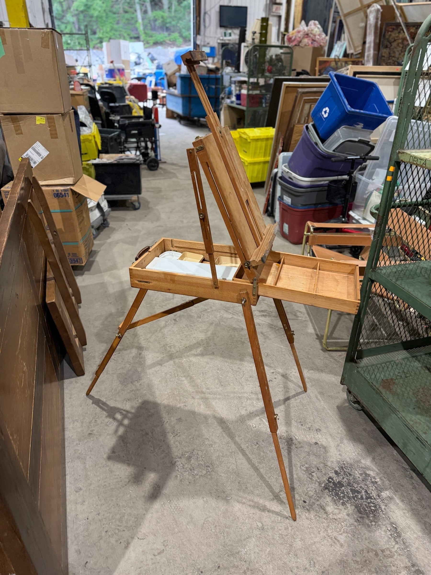 Vintage Lefranc & Bourgeois Portable French Pochade Field Box Easel – Made in Le Mans, France