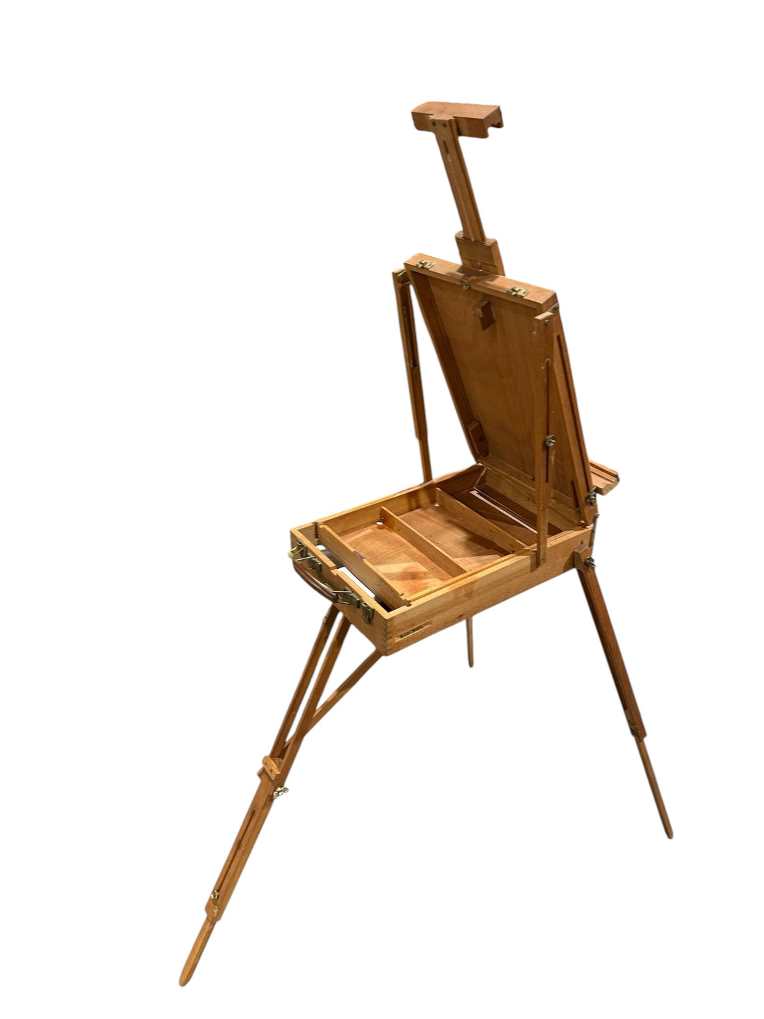 Vintage Lefranc & Bourgeois Portable French Pochade Field Box Easel – Made in Le Mans, France