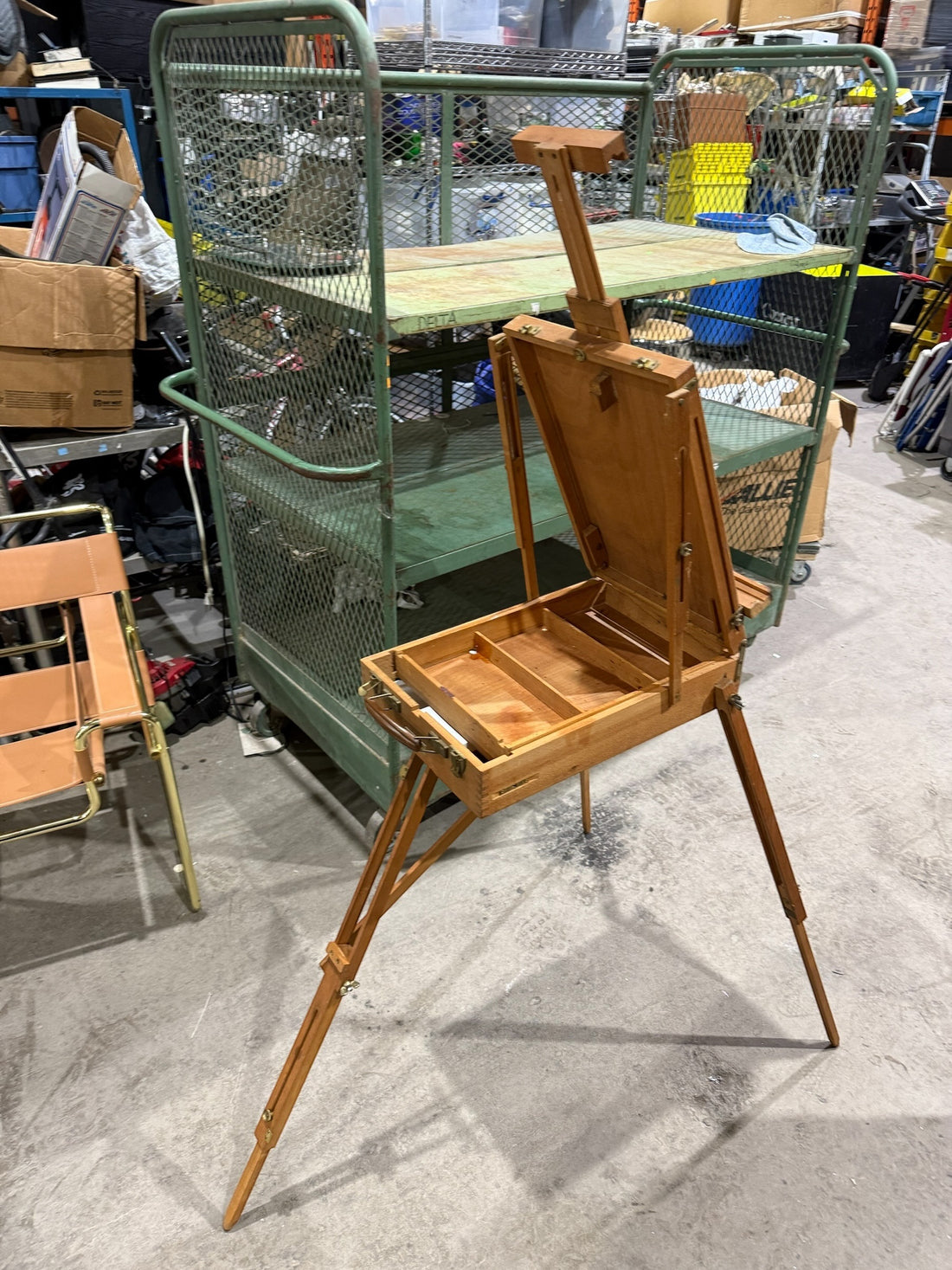 Vintage Lefranc & Bourgeois Portable French Pochade Field Box Easel – Made in Le Mans, France