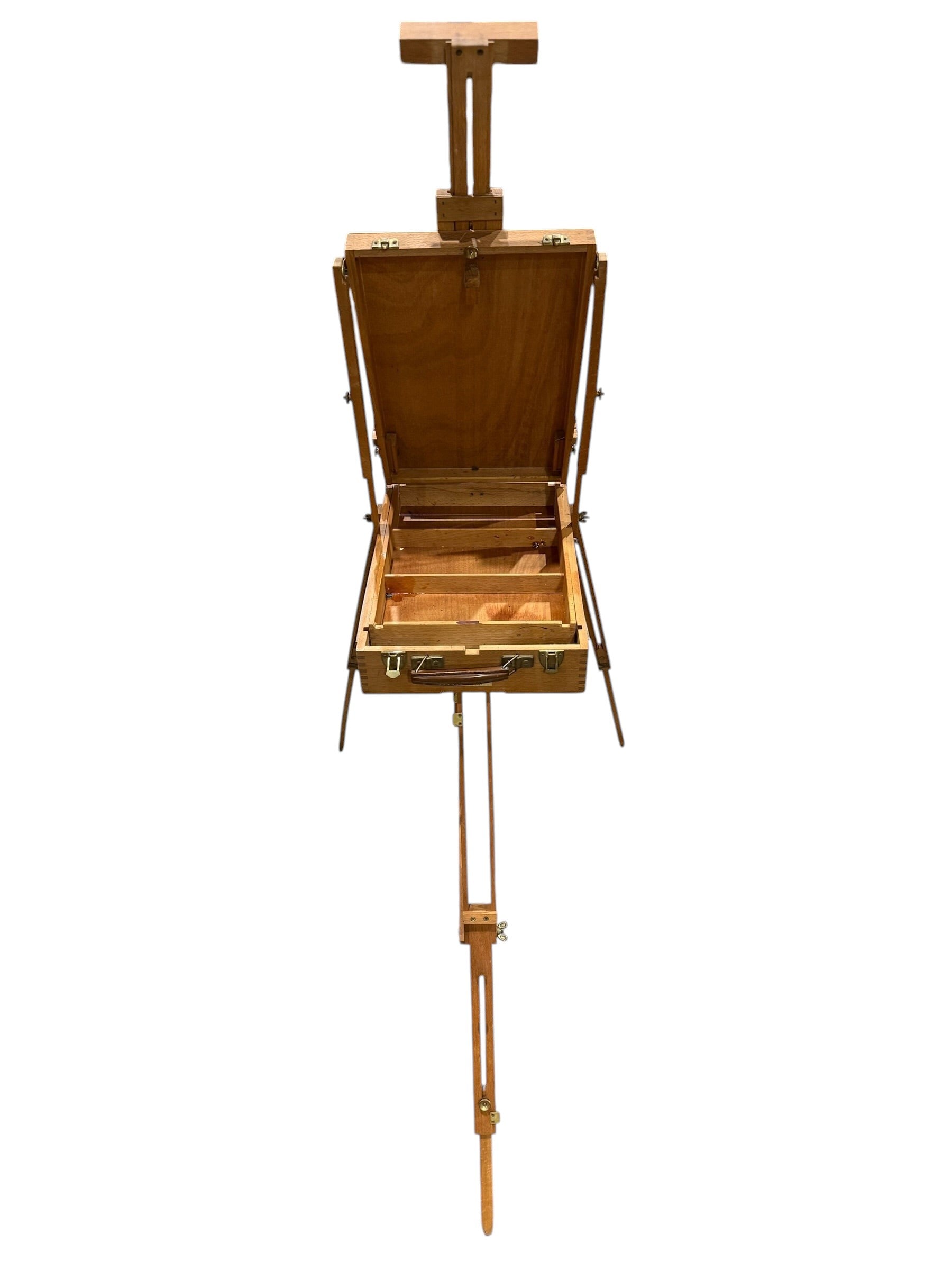 Vintage Lefranc & Bourgeois Portable French Pochade Field Box Easel – Made in Le Mans, France