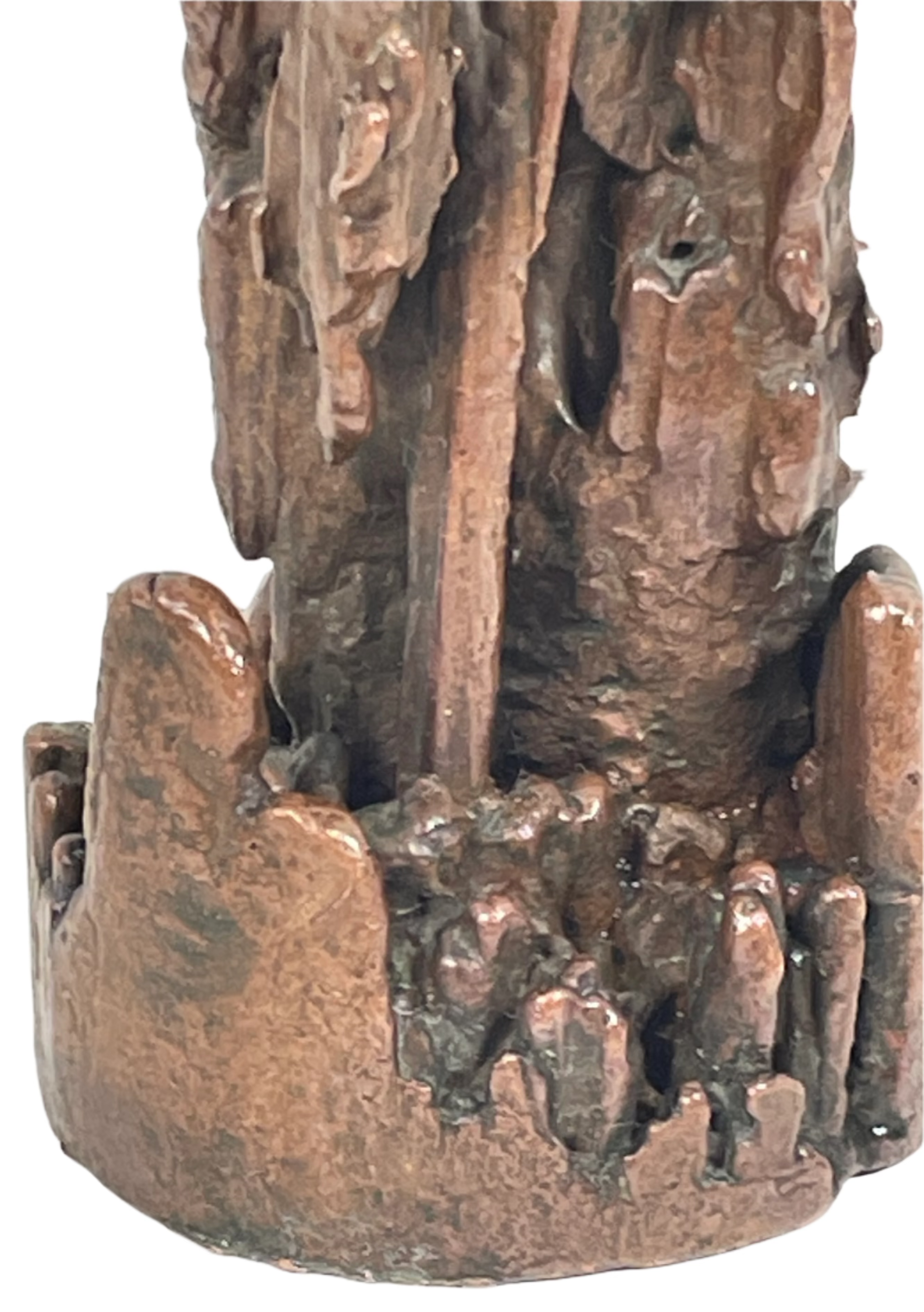 Sculpture abstraite brutaliste de style bronze – Décoration artistique moderne du milieu du siècle