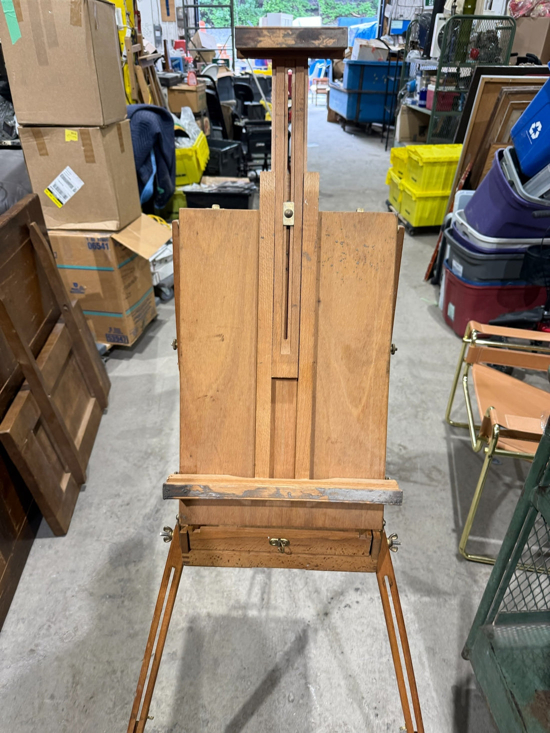 Vintage Lefranc & Bourgeois Portable French Pochade Field Box Easel – Made in Le Mans, France