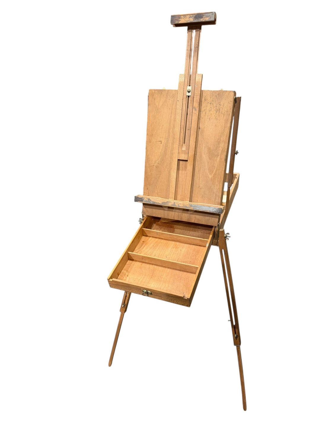 Vintage Lefranc & Bourgeois Portable French Pochade Field Box Easel – Made in Le Mans, France