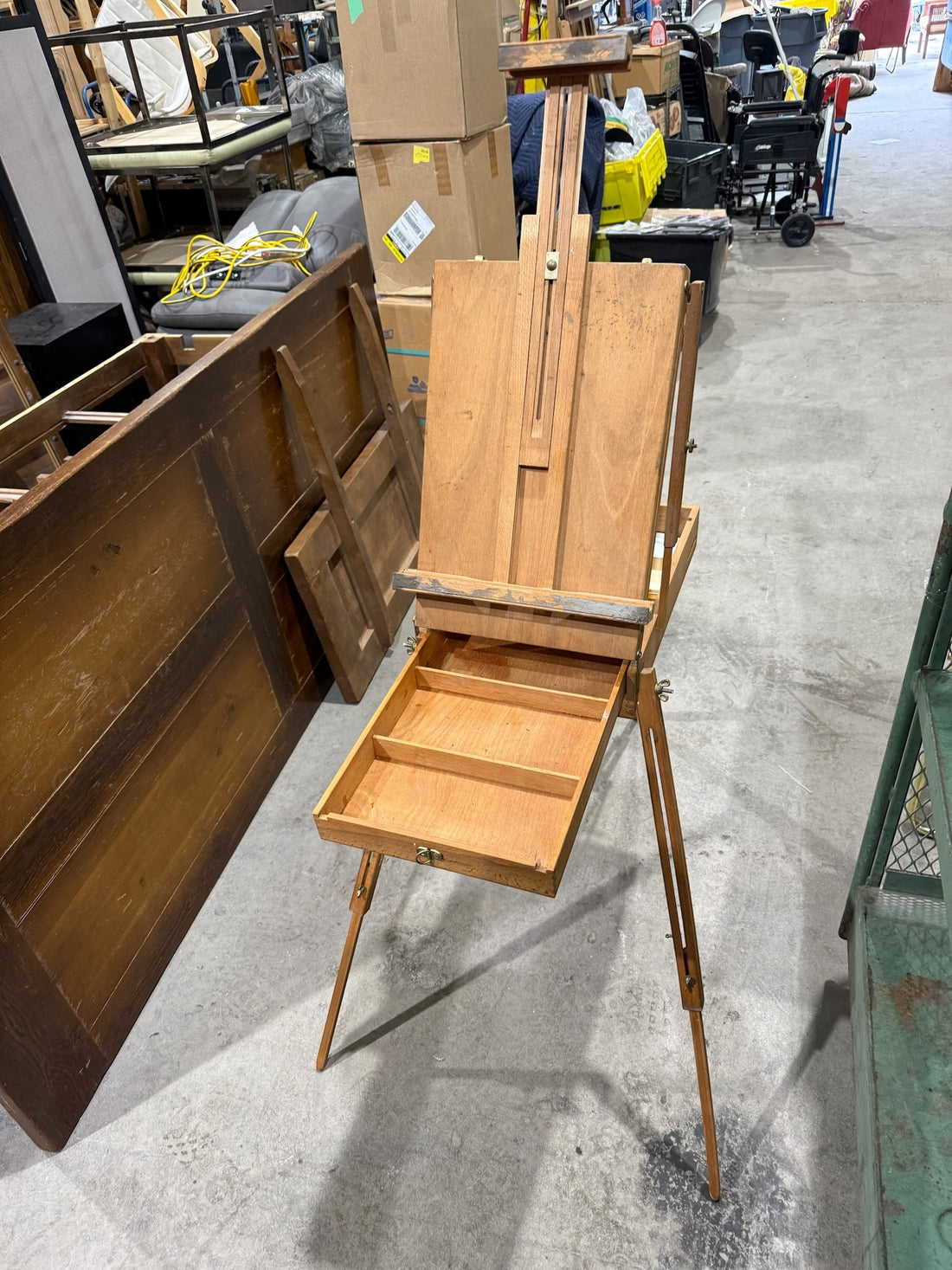 Vintage Lefranc & Bourgeois Portable French Pochade Field Box Easel – Made in Le Mans, France