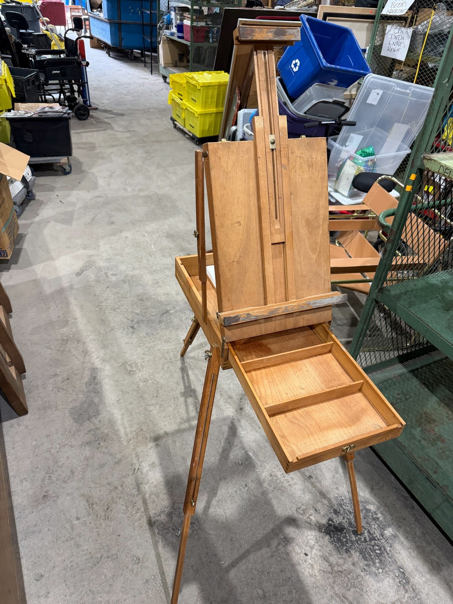Vintage Lefranc & Bourgeois Portable French Pochade Field Box Easel – Made in Le Mans, France