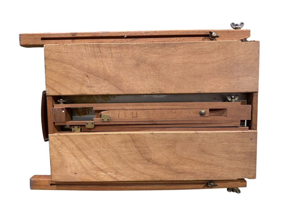 Vintage Lefranc & Bourgeois Portable French Pochade Field Box Easel – Made in Le Mans, France