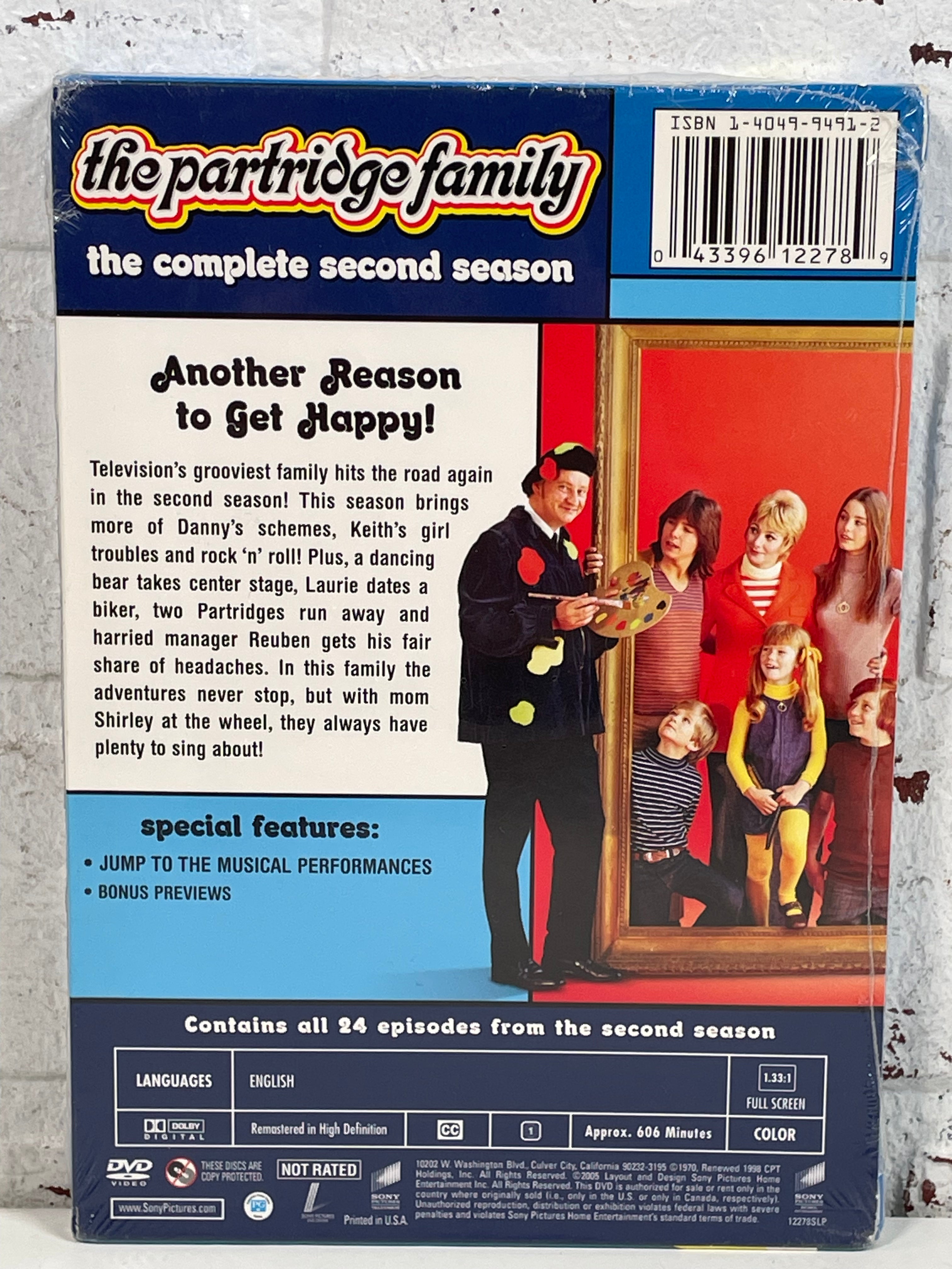 La Famille Partridge – Coffret DVD Saison 2, sous emballage d'origine | Classique des années 70 | Magie des comédies musicales