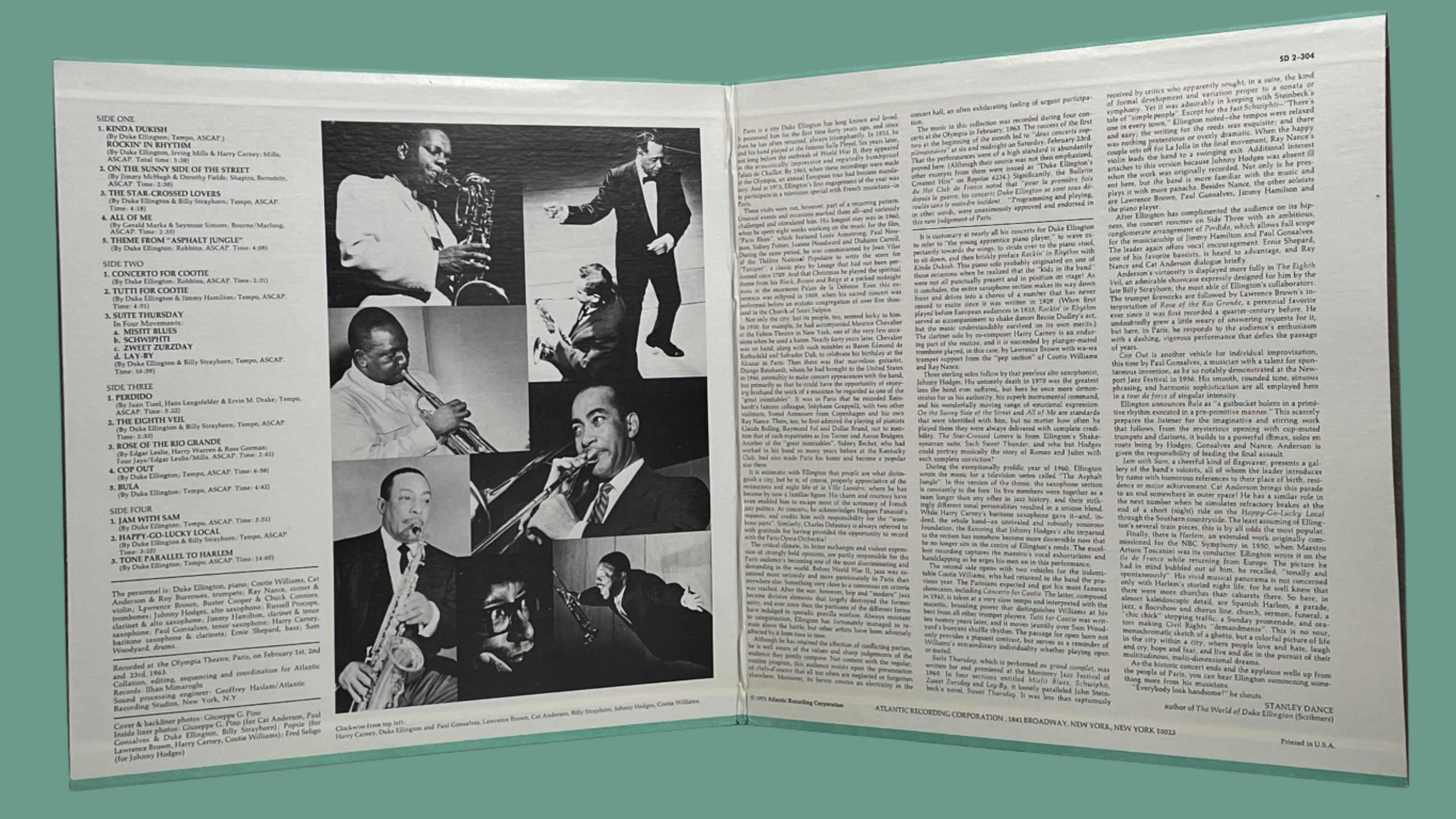 Duke Ellington – Le Grand Concert de Paris (2LP, 1973, Atlantic Records) – NM, SD 2-2304