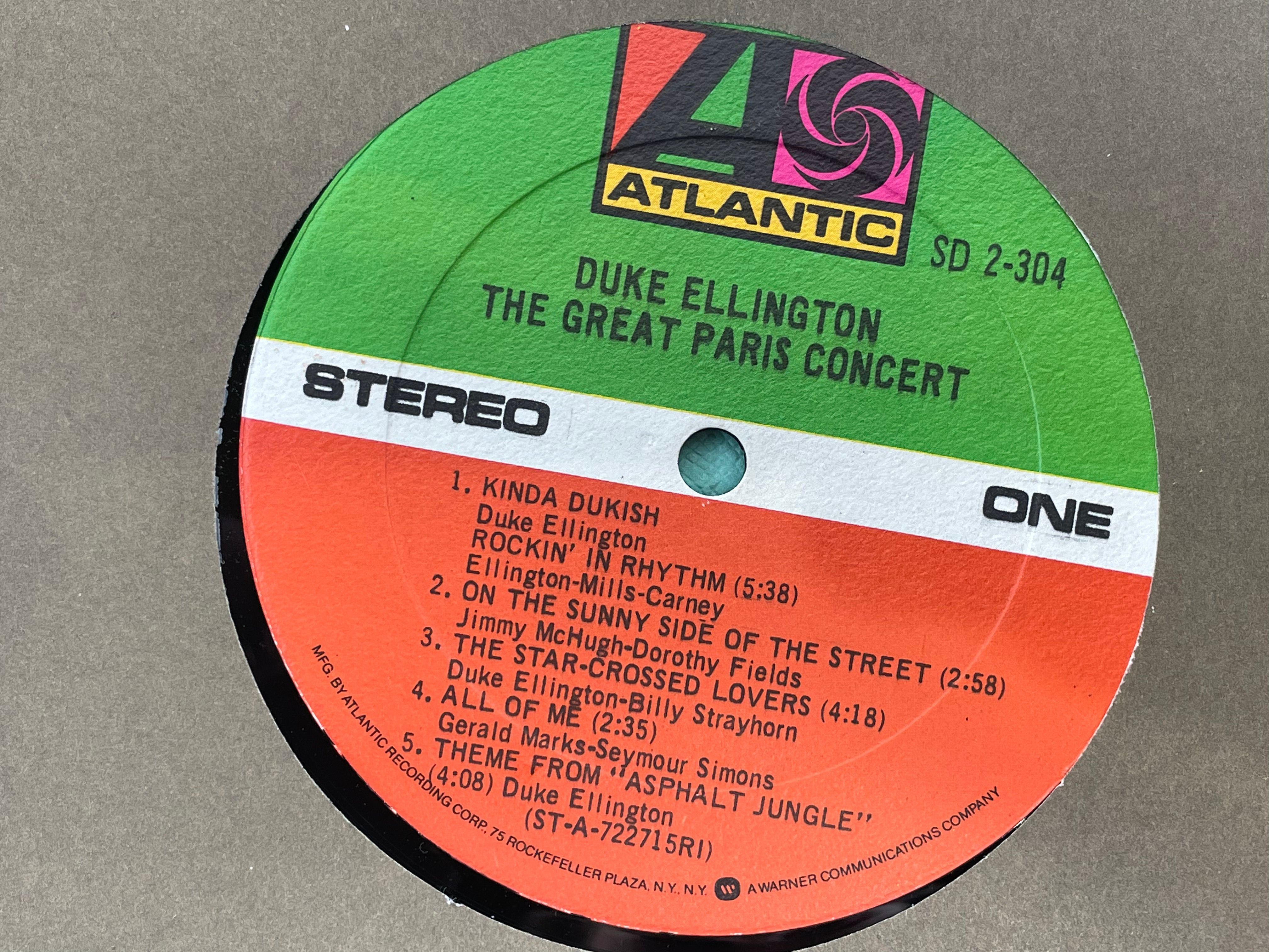 Duke Ellington – Le Grand Concert de Paris (2LP, 1973, Atlantic Records) – NM, SD 2-2304