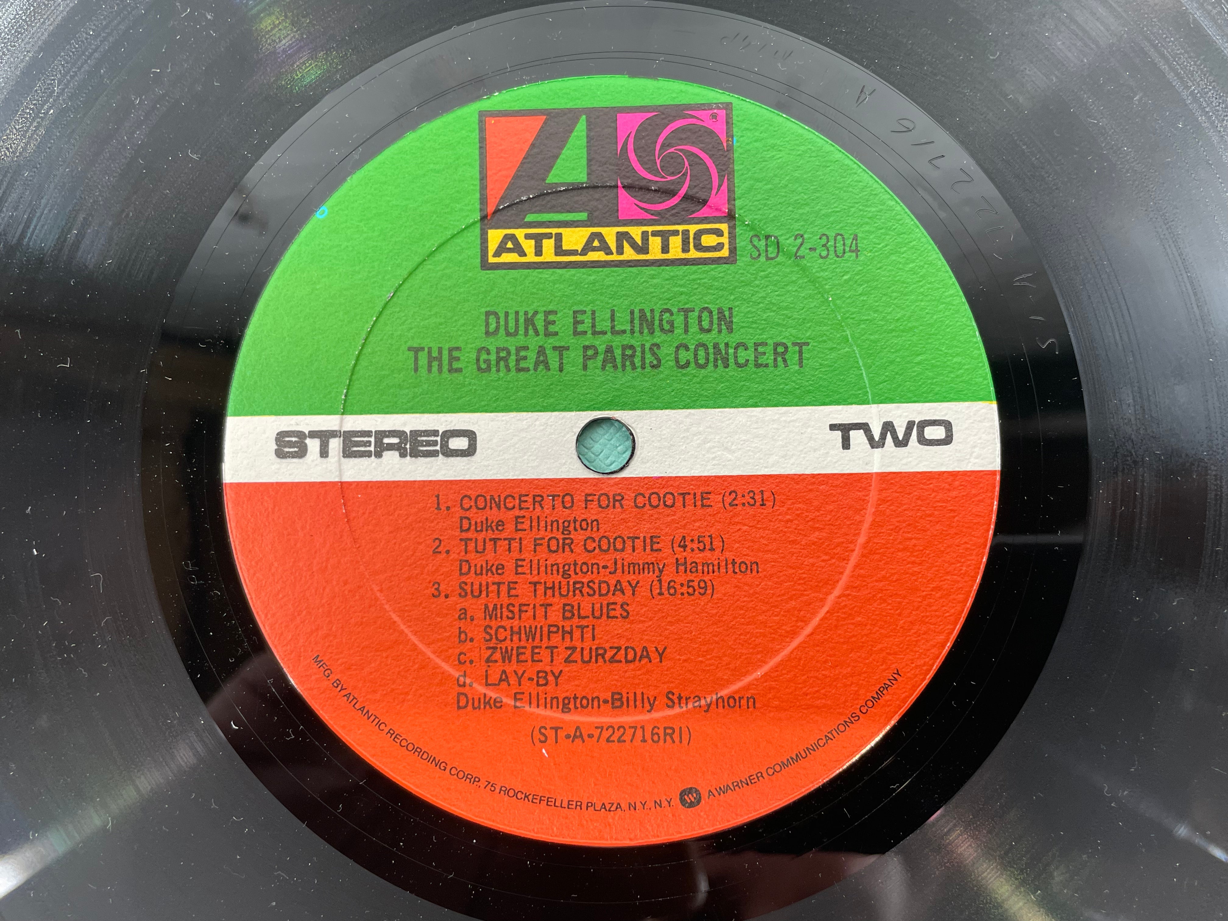 Duke Ellington – Le Grand Concert de Paris (2LP, 1973, Atlantic Records) – NM, SD 2-2304