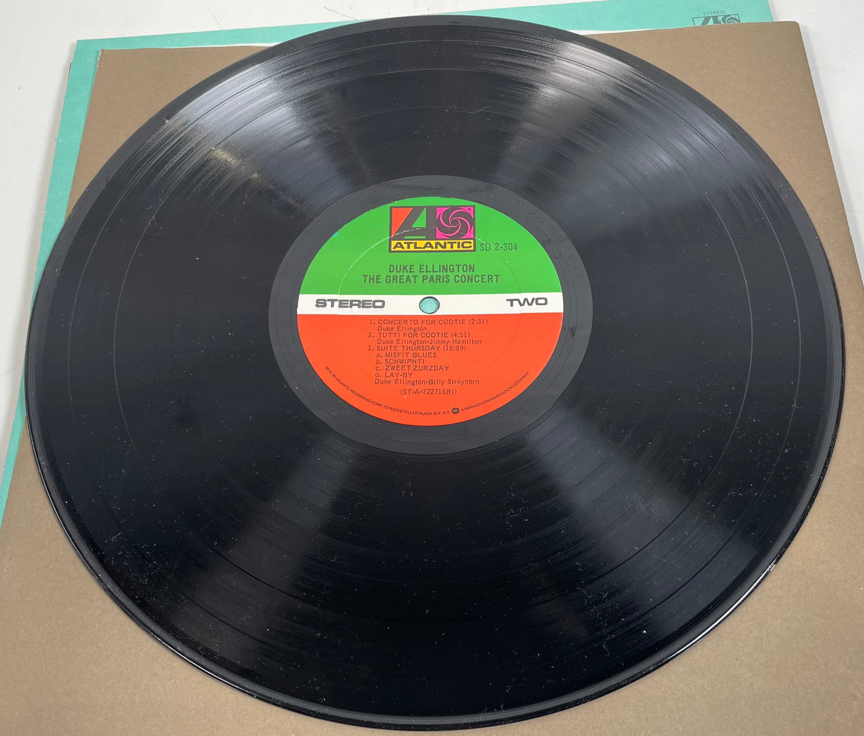 Duke Ellington – Le Grand Concert de Paris (2LP, 1973, Atlantic Records) – NM, SD 2-2304