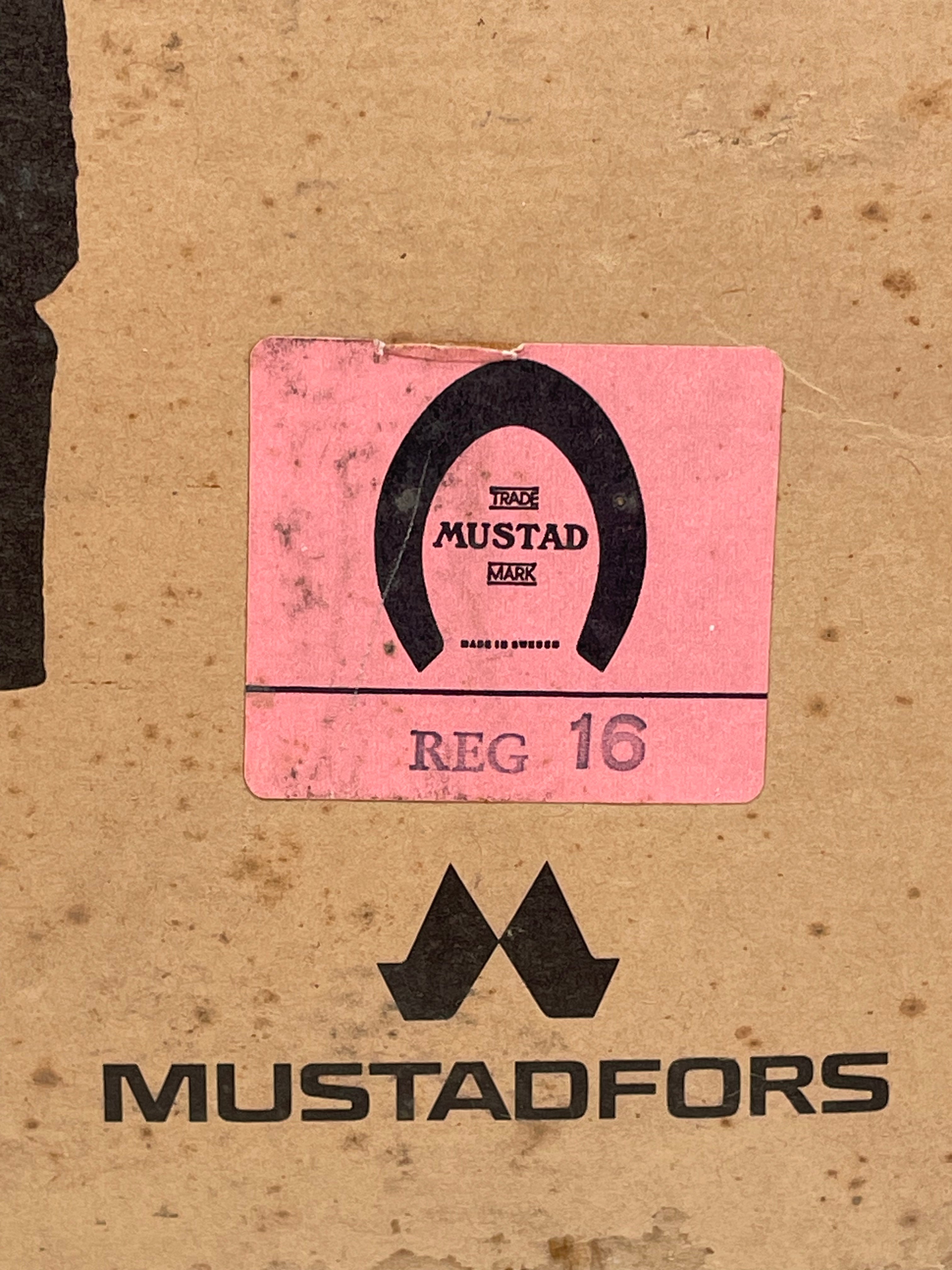 Vintage Mustadfors Sweden REG 16 Horseshoe Nails – 5 lb Box – 4” Farrier Nails