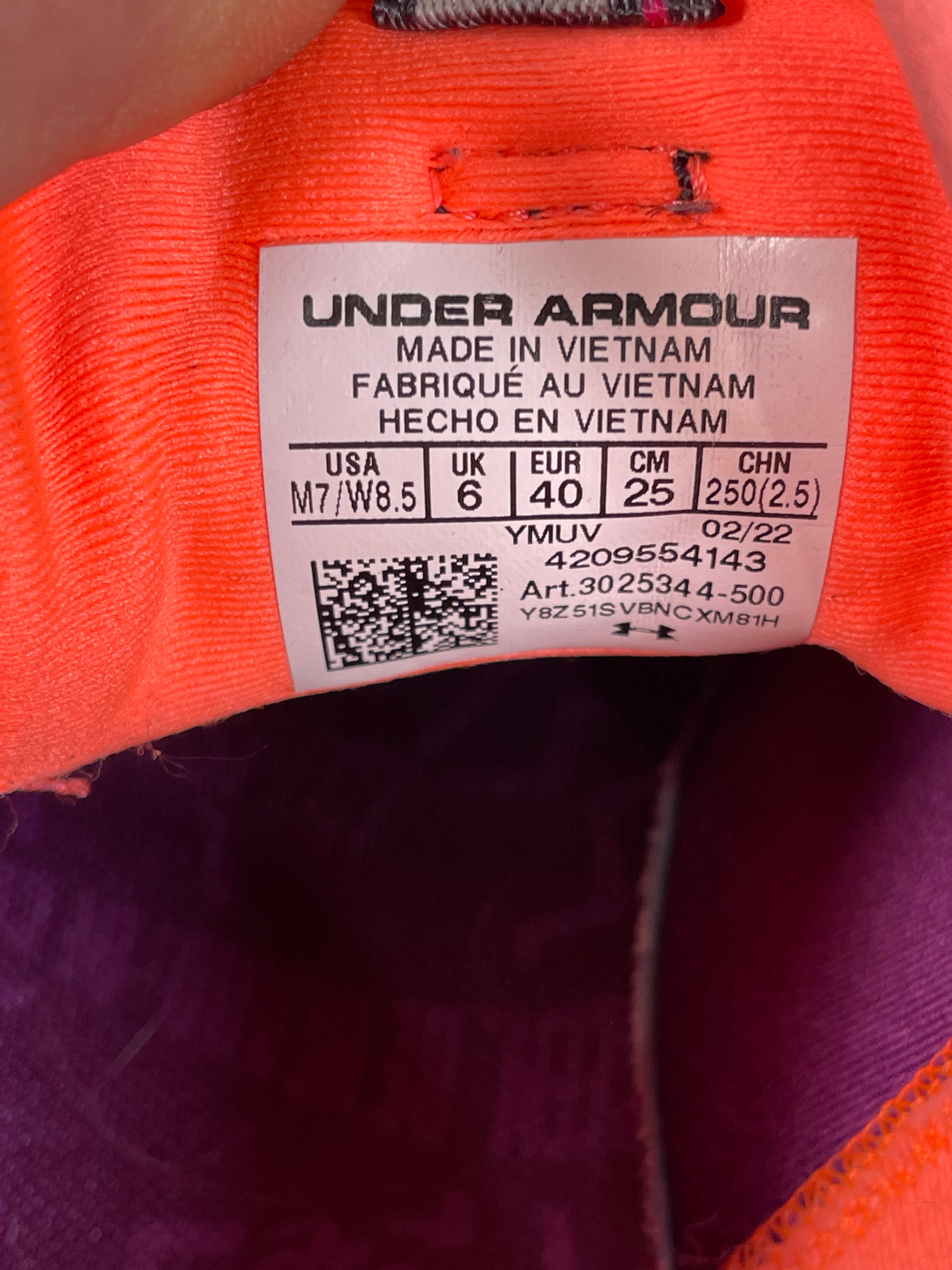 Baskets Under Armour Curry 9 « 2974 » – Taille M7 / W8.5 – Édition limitée hommage à Steph Curry