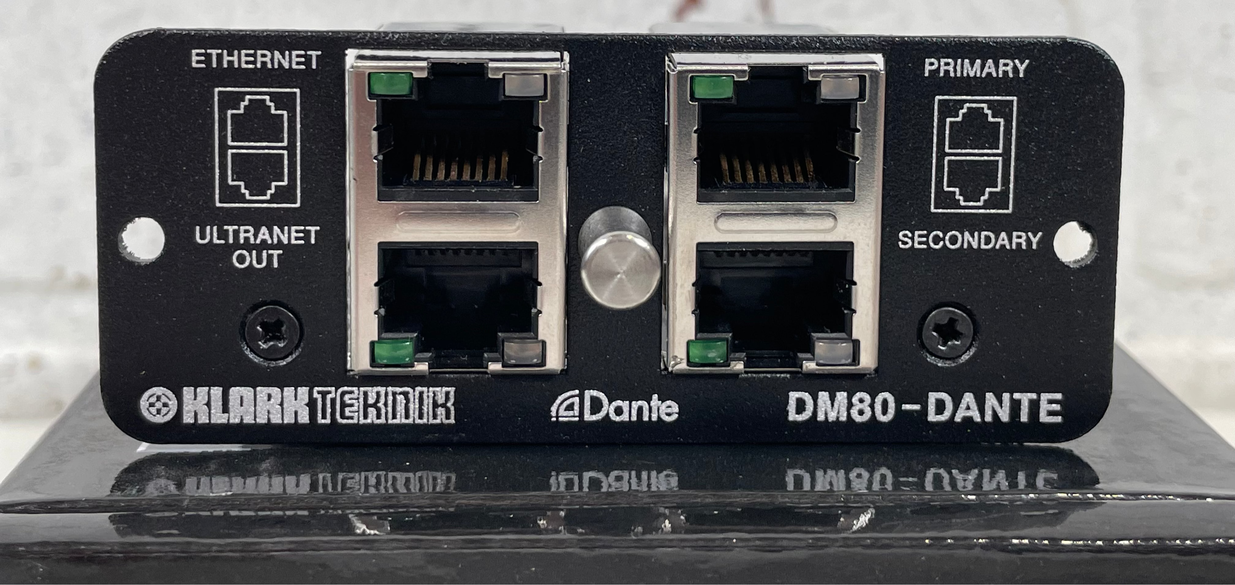 Klark Teknik DM80-DANTE Expansion Module – 16x32 Channel Dante Audio Interface for DM Series