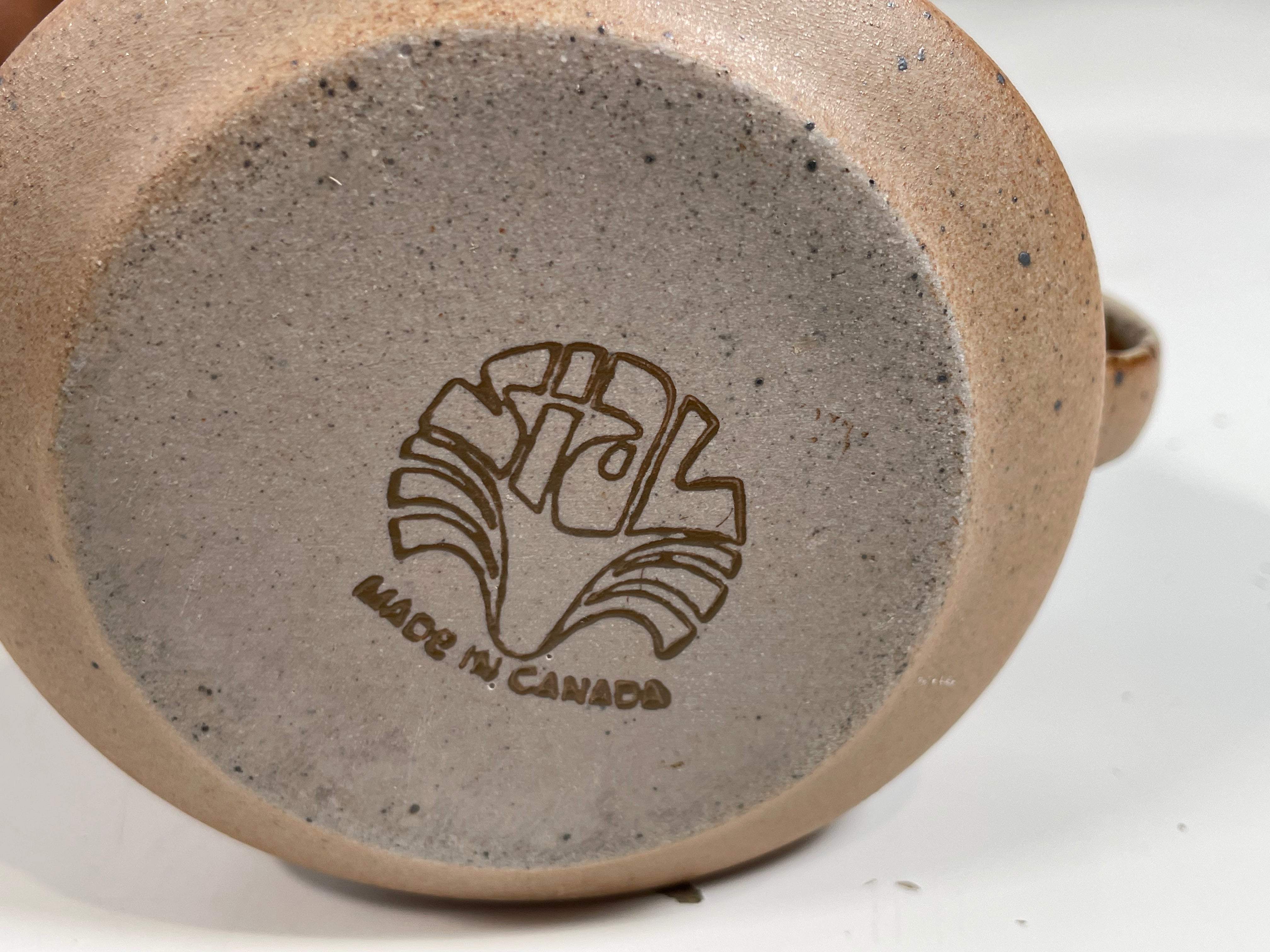 Service à café vintage en grès SIAL, 5 pièces, années 1970 – Fabriqué au Canada