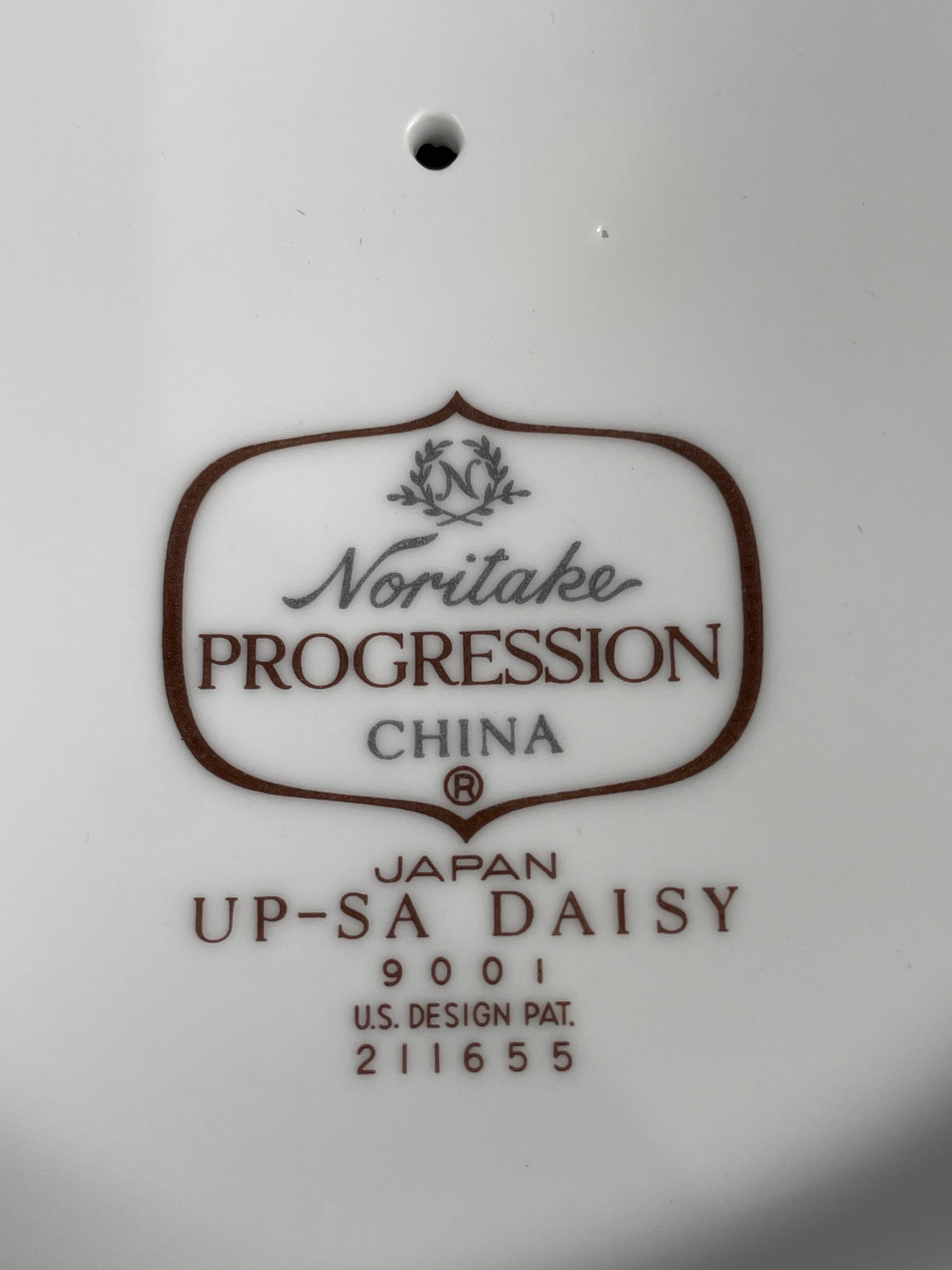 Vintage Noritake Progression Daisy Fondue Set – 1969–1980 Era – Excellent Condition.