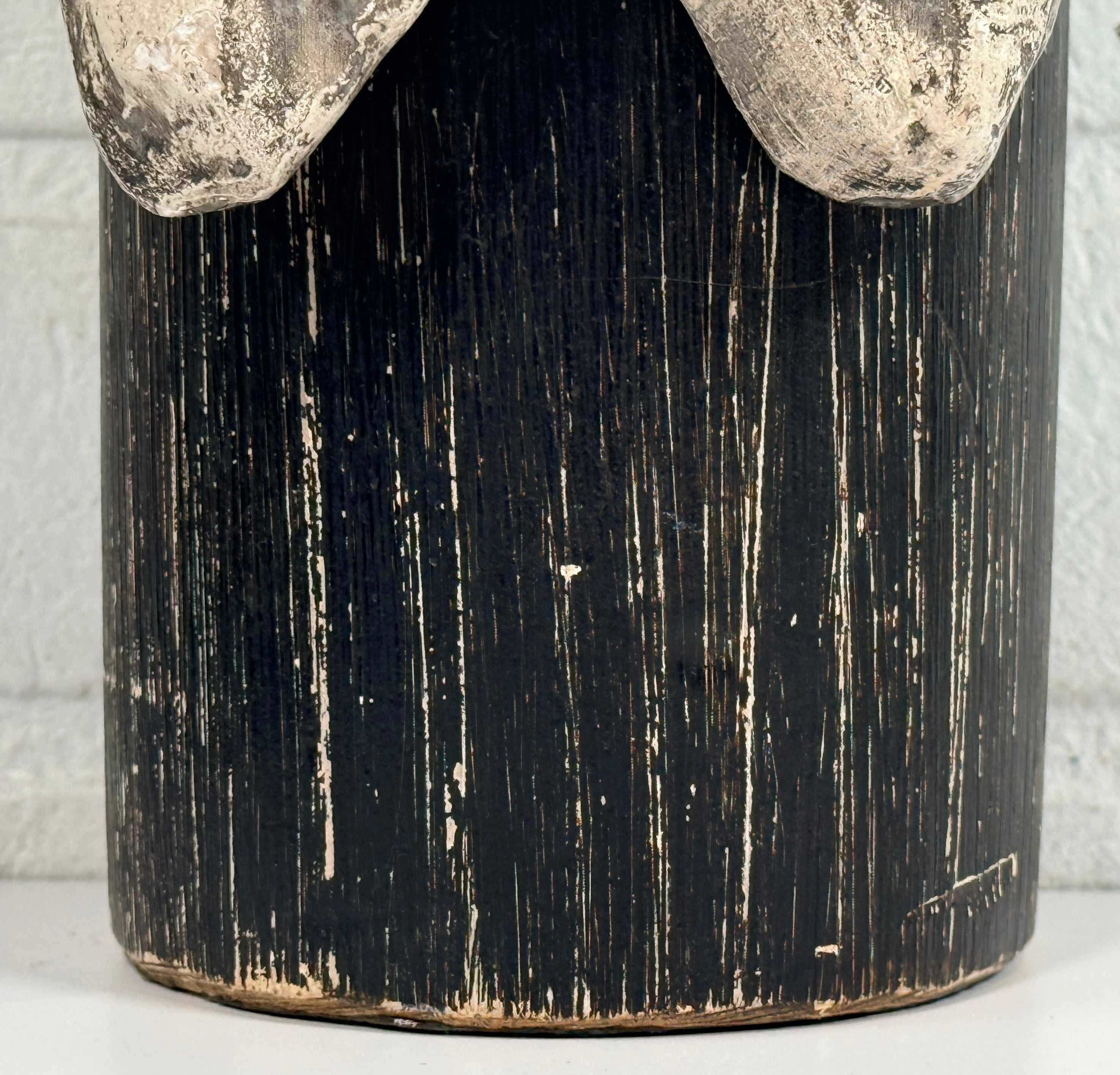 Signed Jack Hanson modernist sculptural bust with brutalist styling and expressive form. Vintage statement art piece for collectors and interior décor.