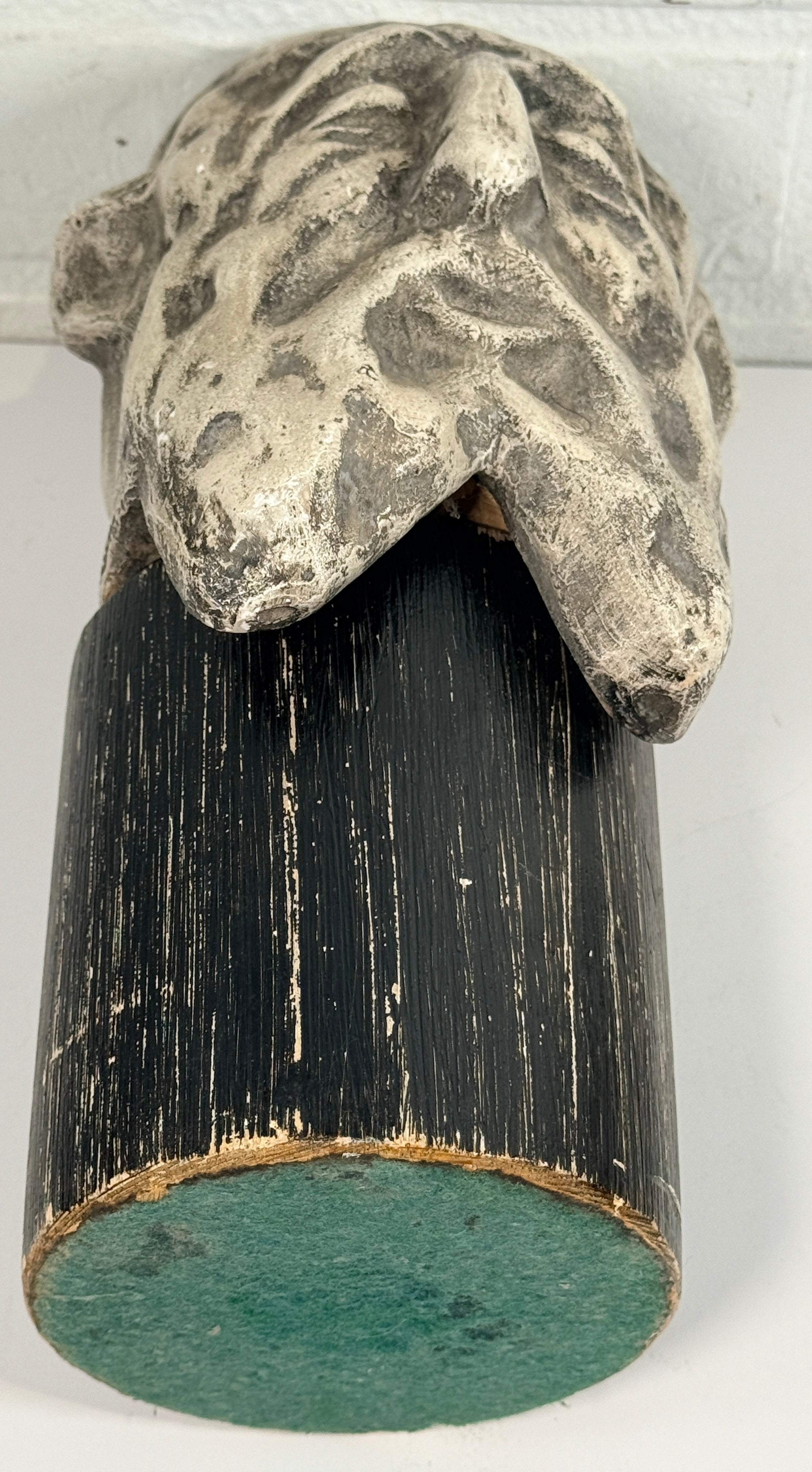 Signed Jack Hanson modernist sculptural bust with brutalist styling and expressive form. Vintage statement art piece for collectors and interior décor.