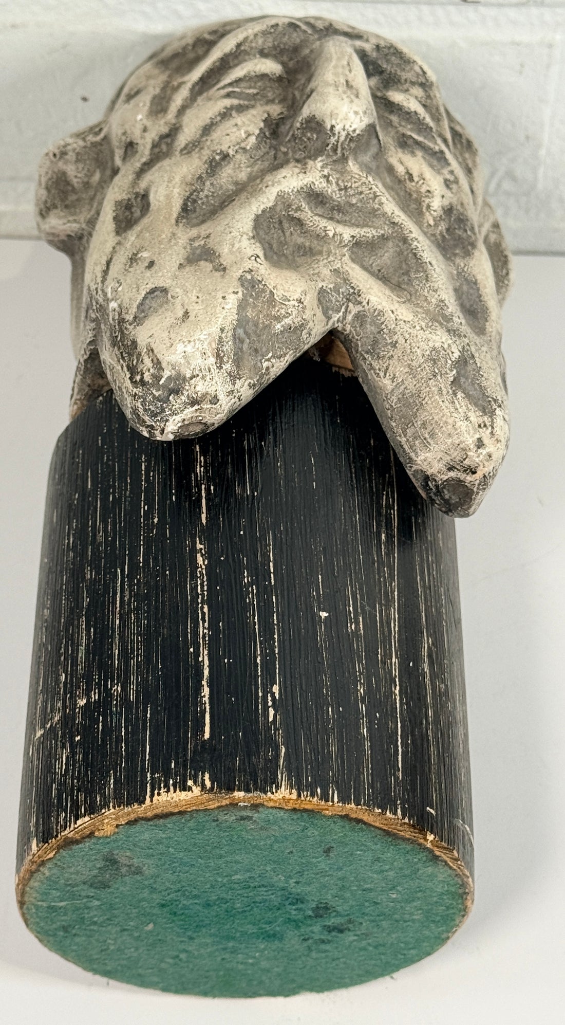 Signed Jack Hanson modernist sculptural bust with brutalist styling and expressive form. Vintage statement art piece for collectors and interior décor.