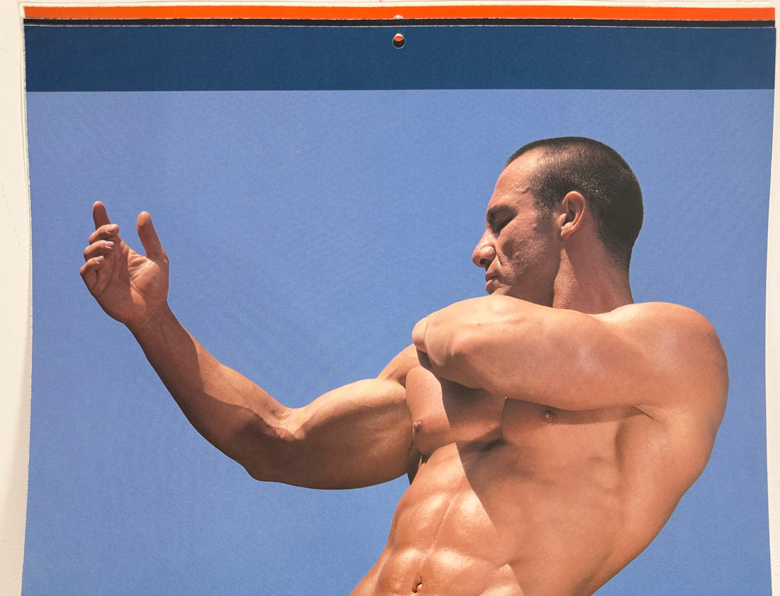 Vintage 1998 Annual Man calendar by Jim French. Collectible physique photography with Colt Studio style imagery. Complete and in good condition.