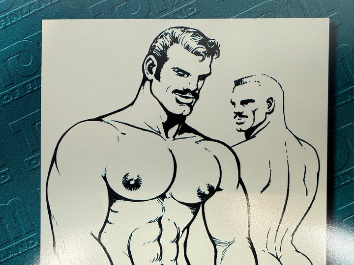 Vintage Tom of Finland 1996 calendar featuring iconic erotic artwork. Complete collectible LGBTQ art piece with bold illustrations and strong display appeal.