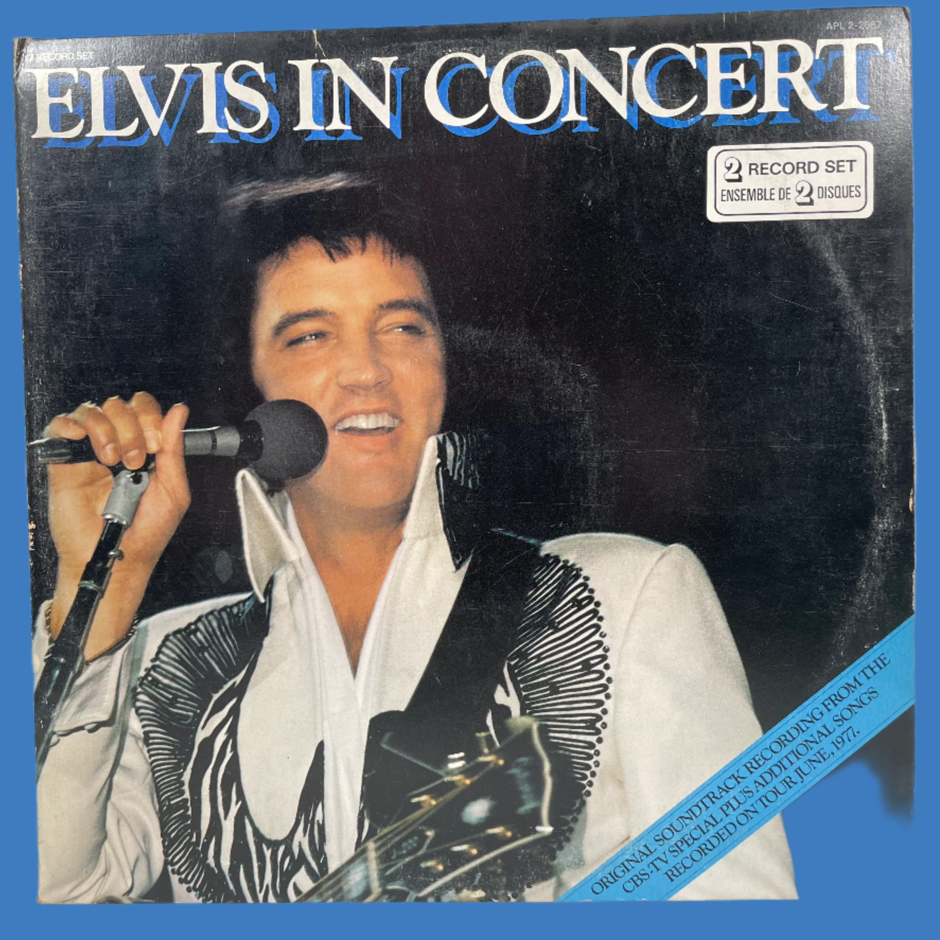 Elvis Presley – Elvis in Concert 2xLP Vinyl – RCA APL2-2587 (1977 Canada)