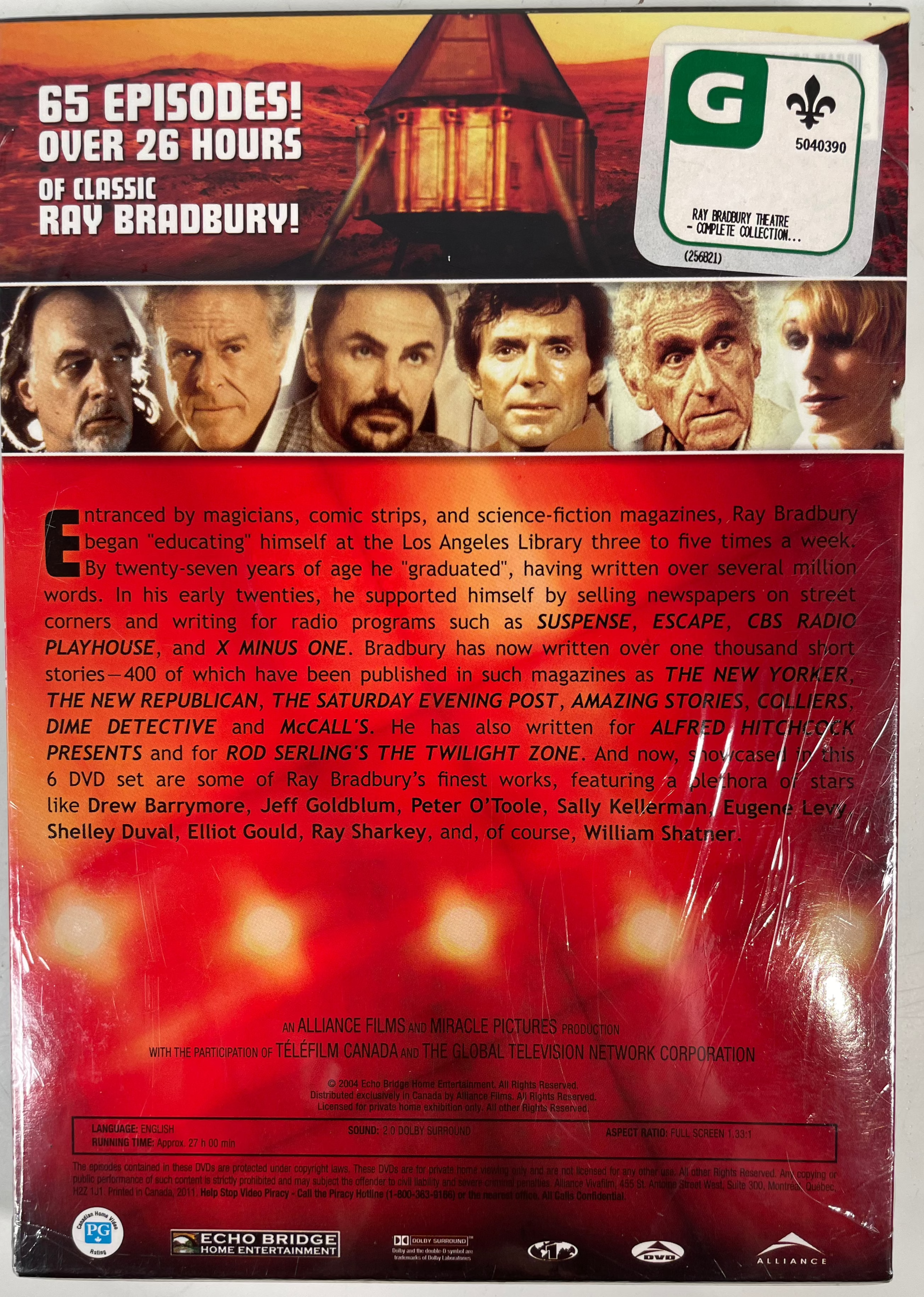 The Ray Bradbury Theater – Complete Collection (DVD, Sealed, 65 Episodes)