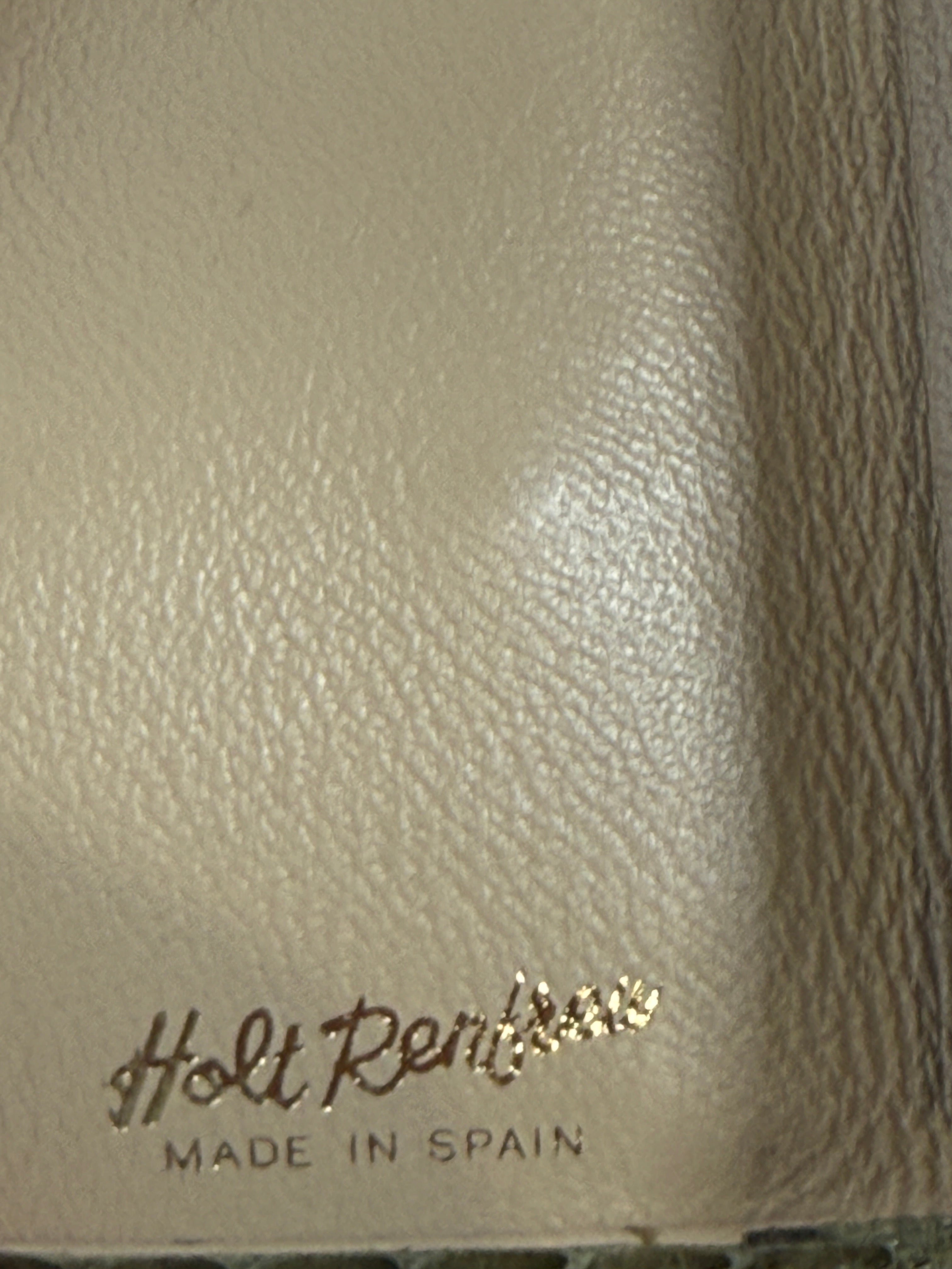 Vintage Holt Renfrew Green Snakeskin Coin Purse & Wallet – Made in Spain