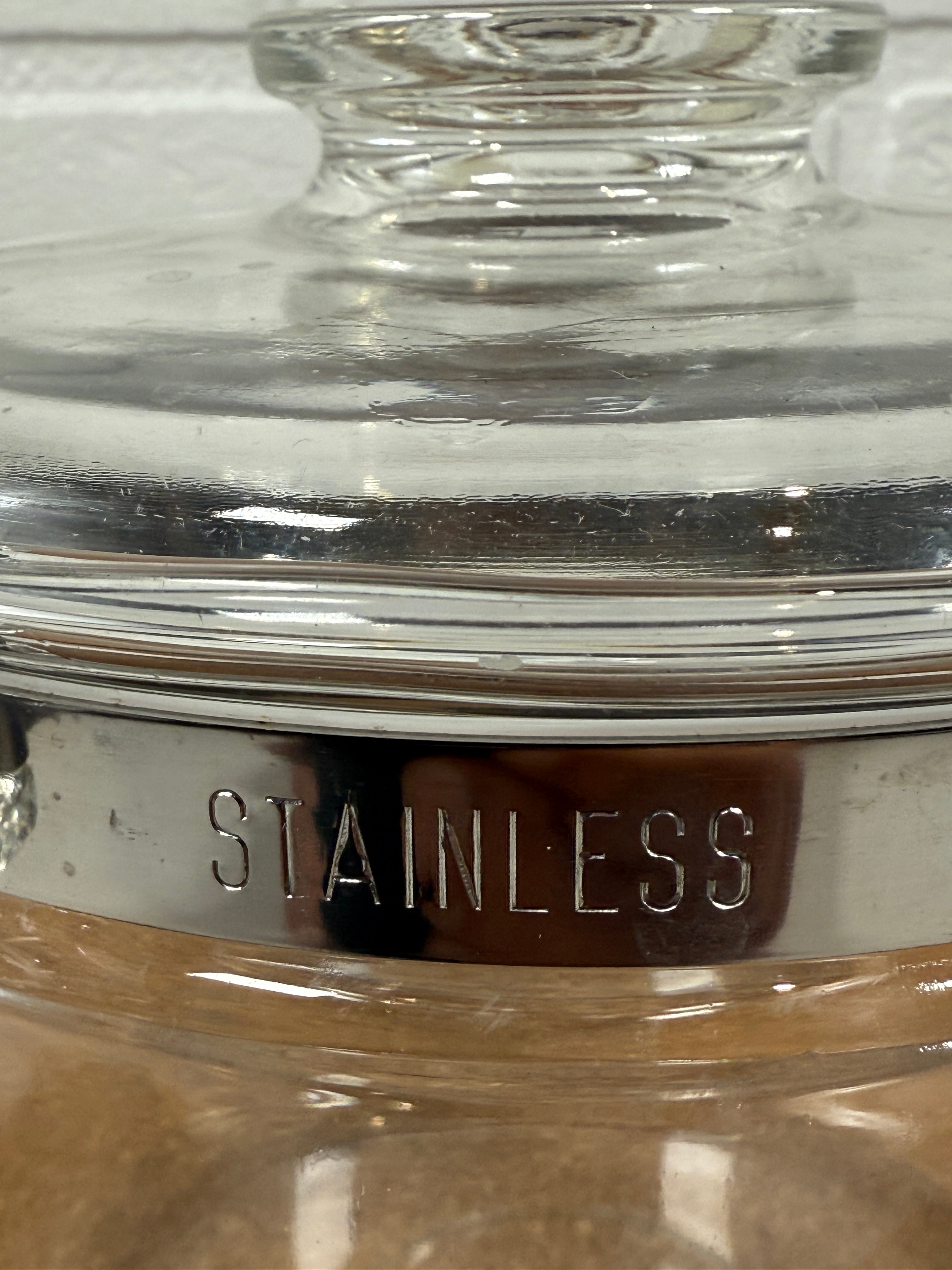 Vintage PYREX Flameware Glass Cooking Pot with Handle & Lid – Made in USA