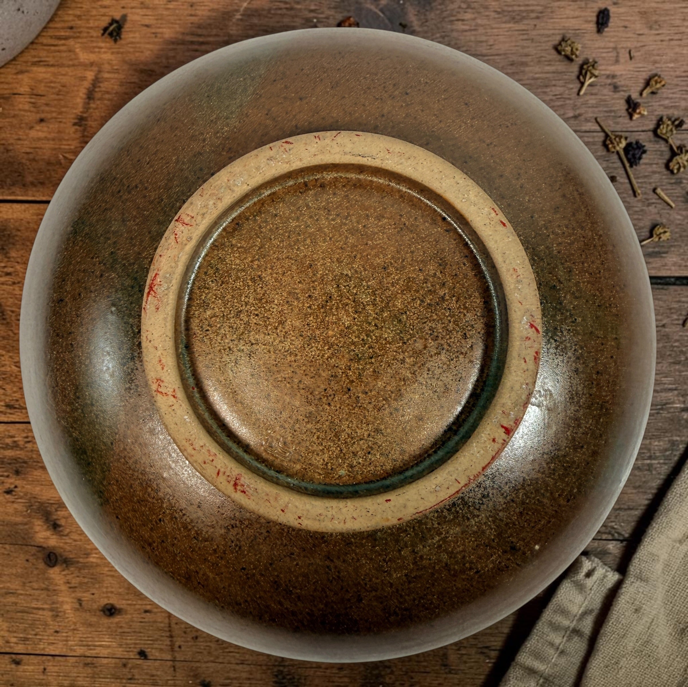 Vintage Canadian studio pottery stoneware bowl with earthy brown glaze and handmade rustic modern design. Ideal centerpiece or functional décor piece.