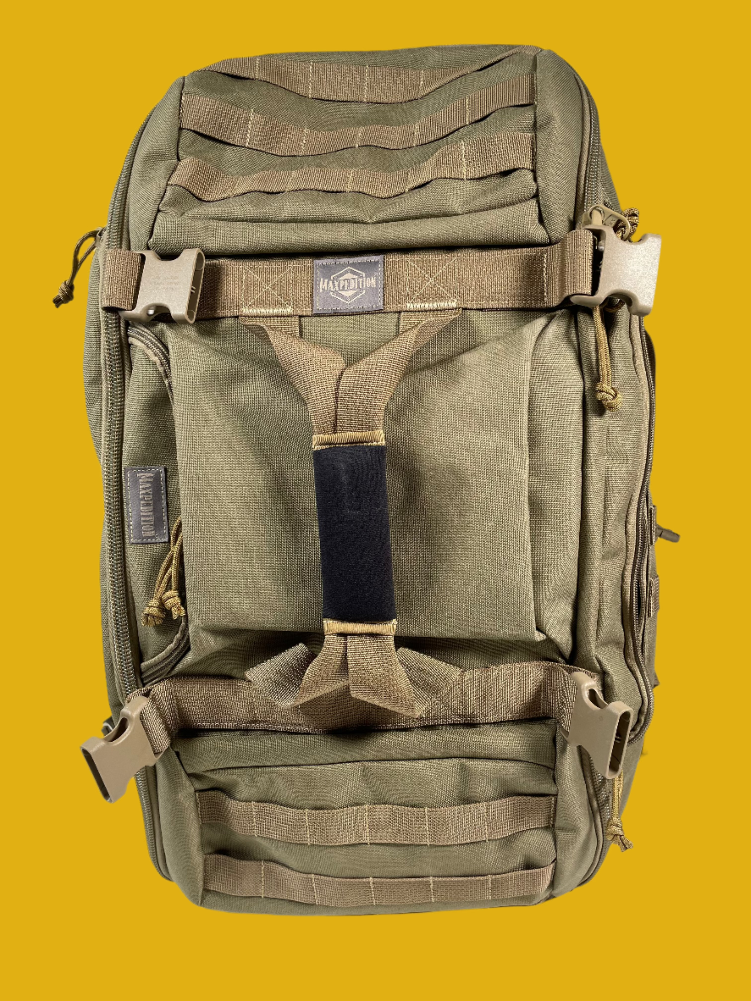 MaXpedition Tactical Backpack MOLLE Compatible Heavy-Duty Pack Khaki