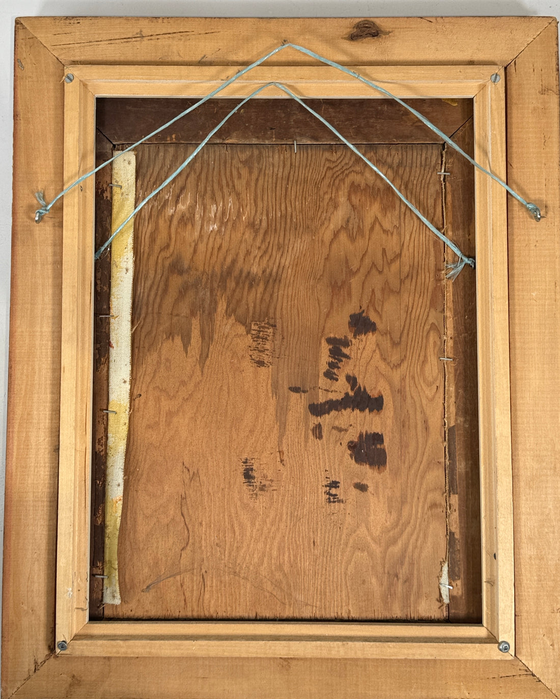 1950s Hungarian Oil Landscape – M. Laczko Autumn River Scene