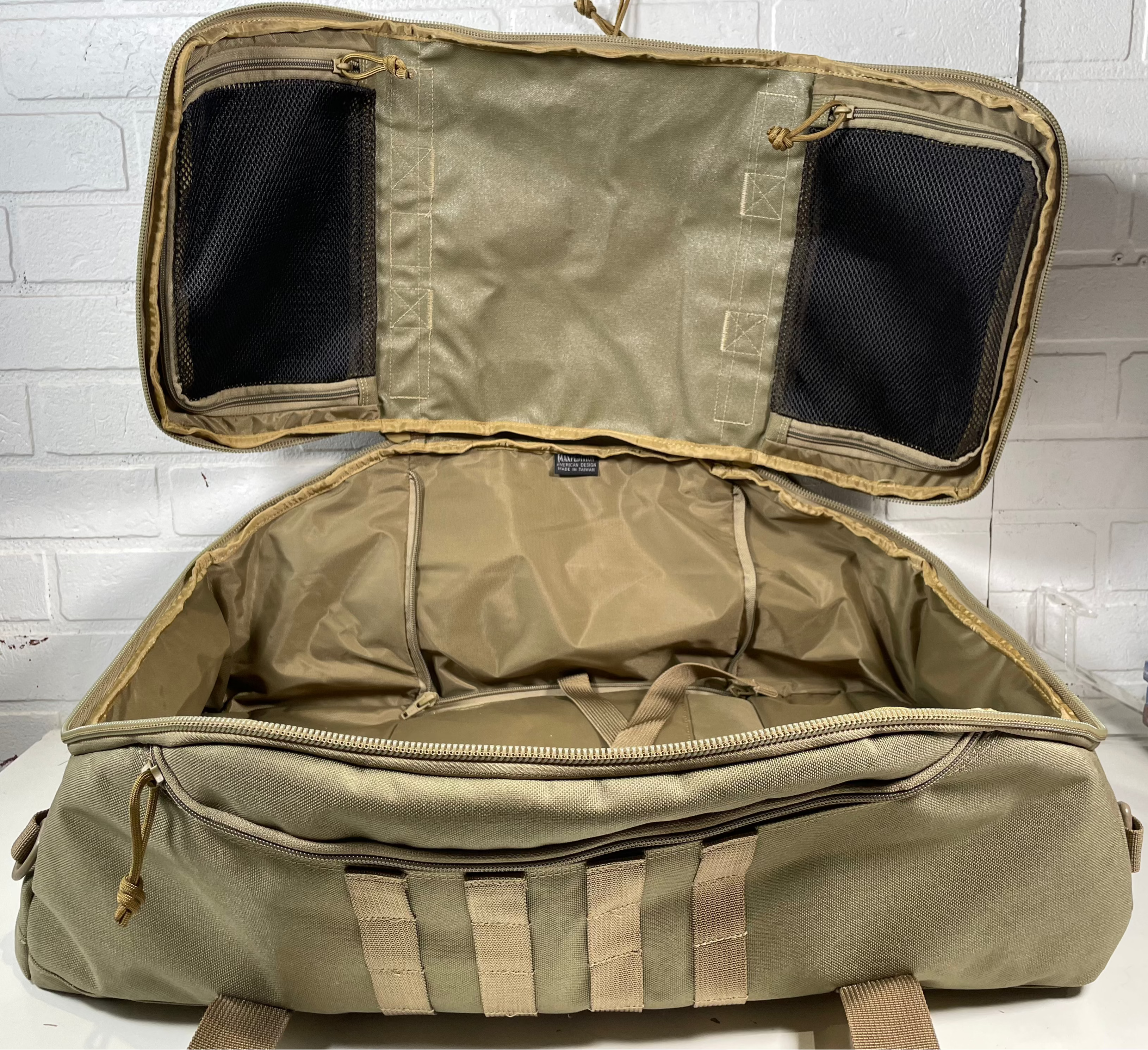 MaXpedition Tactical Backpack MOLLE Compatible Heavy-Duty Pack Khaki