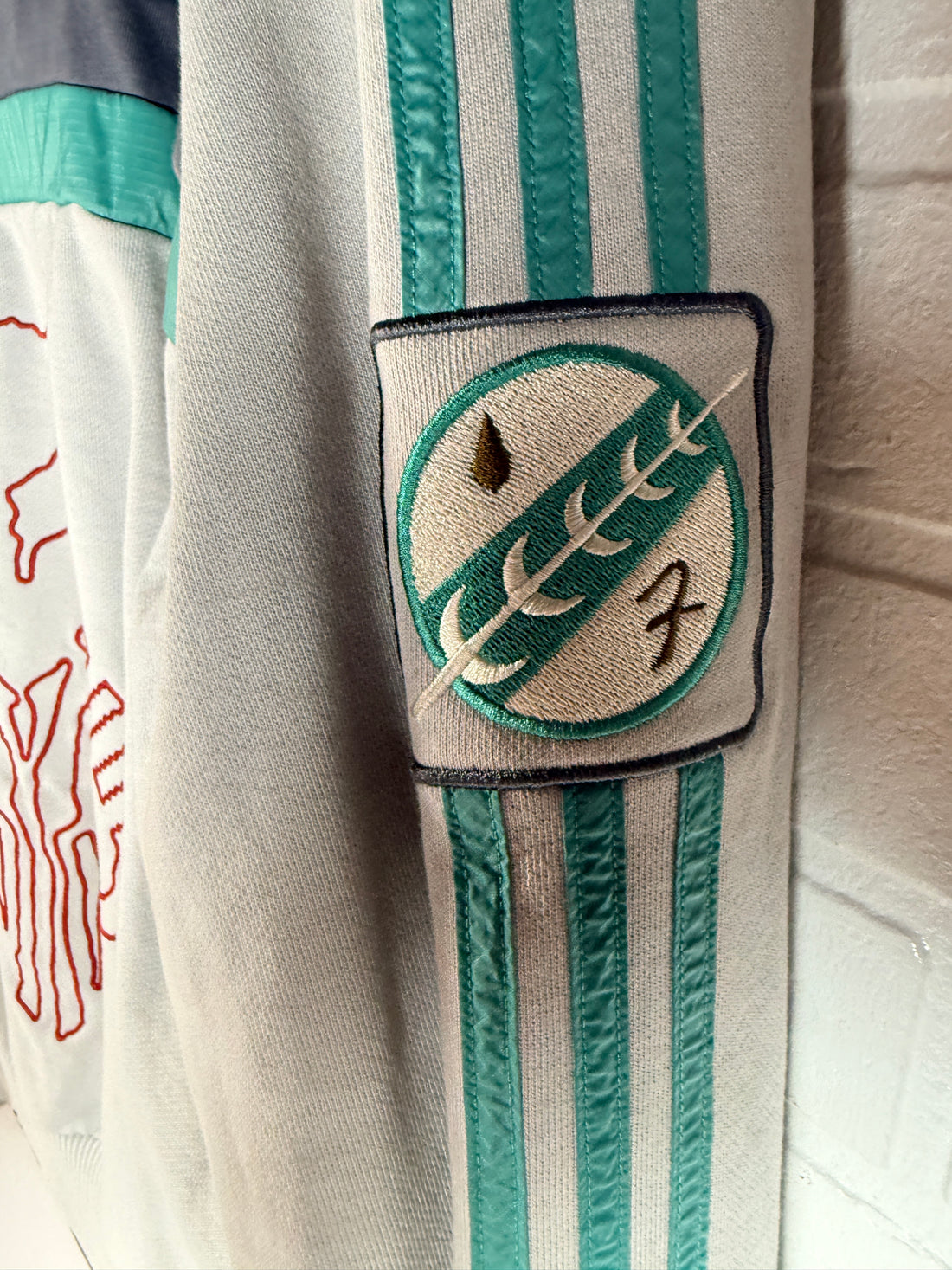 Adidas Star Wars Boba Fett Jacket, Tactical Zip Up, Stained. Size M