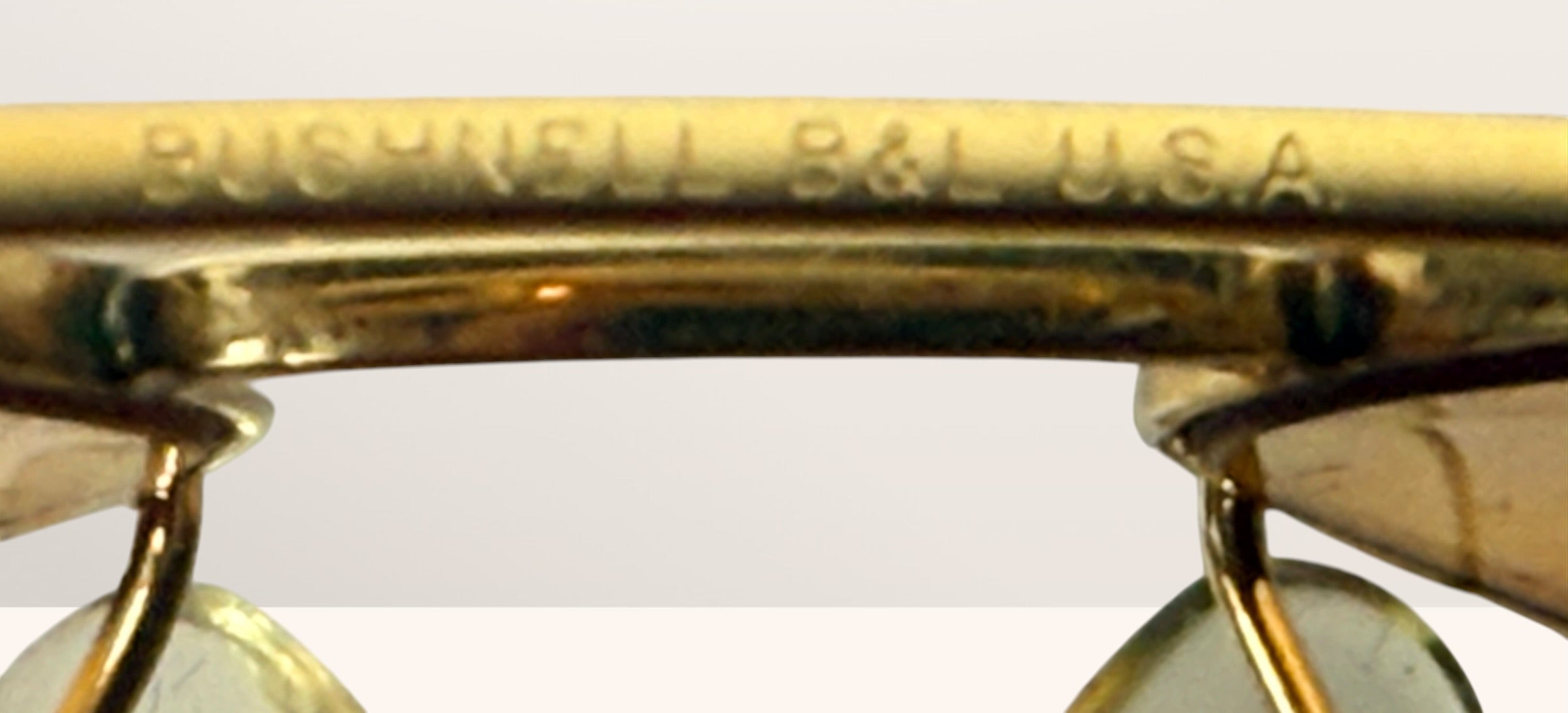 Lunettes de soleil vintage Bushnell B&L Aviator, verres ambrés, USA.