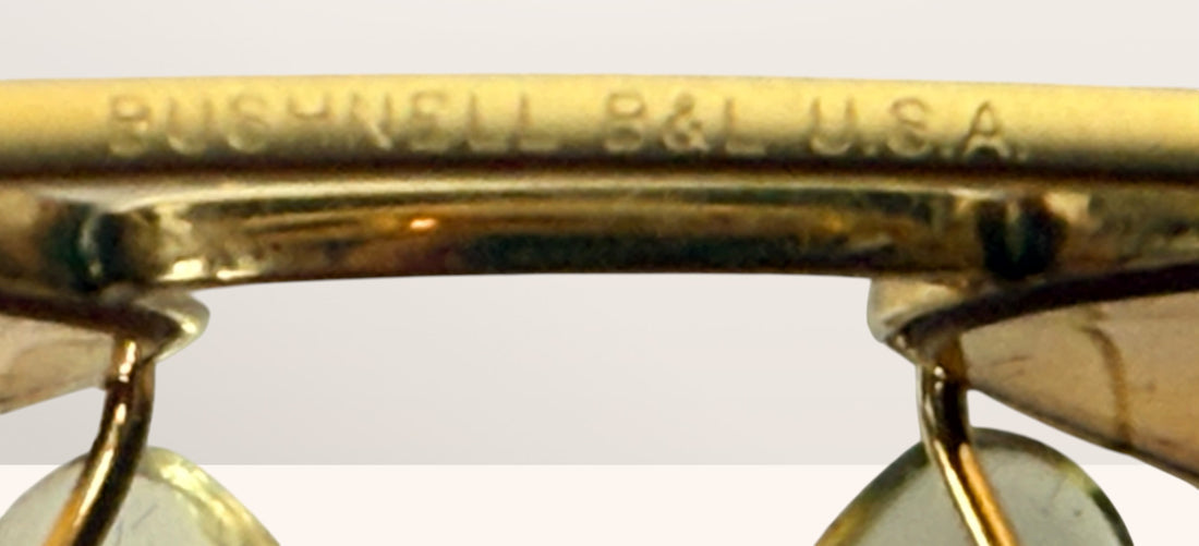Lunettes de soleil vintage Bushnell B&L Aviator, verres ambrés, USA.