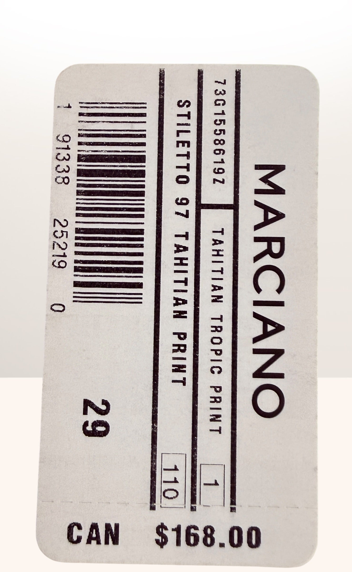 Marciano Tahitian Tropic skinny jeans size 29, bold tropical print designer denim made in USA with original tags attached.