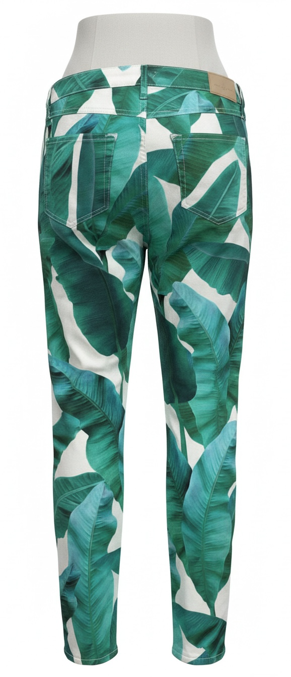 Jean skinny imprimé tropical Marciano, Tahiti tropical, Taille 29.