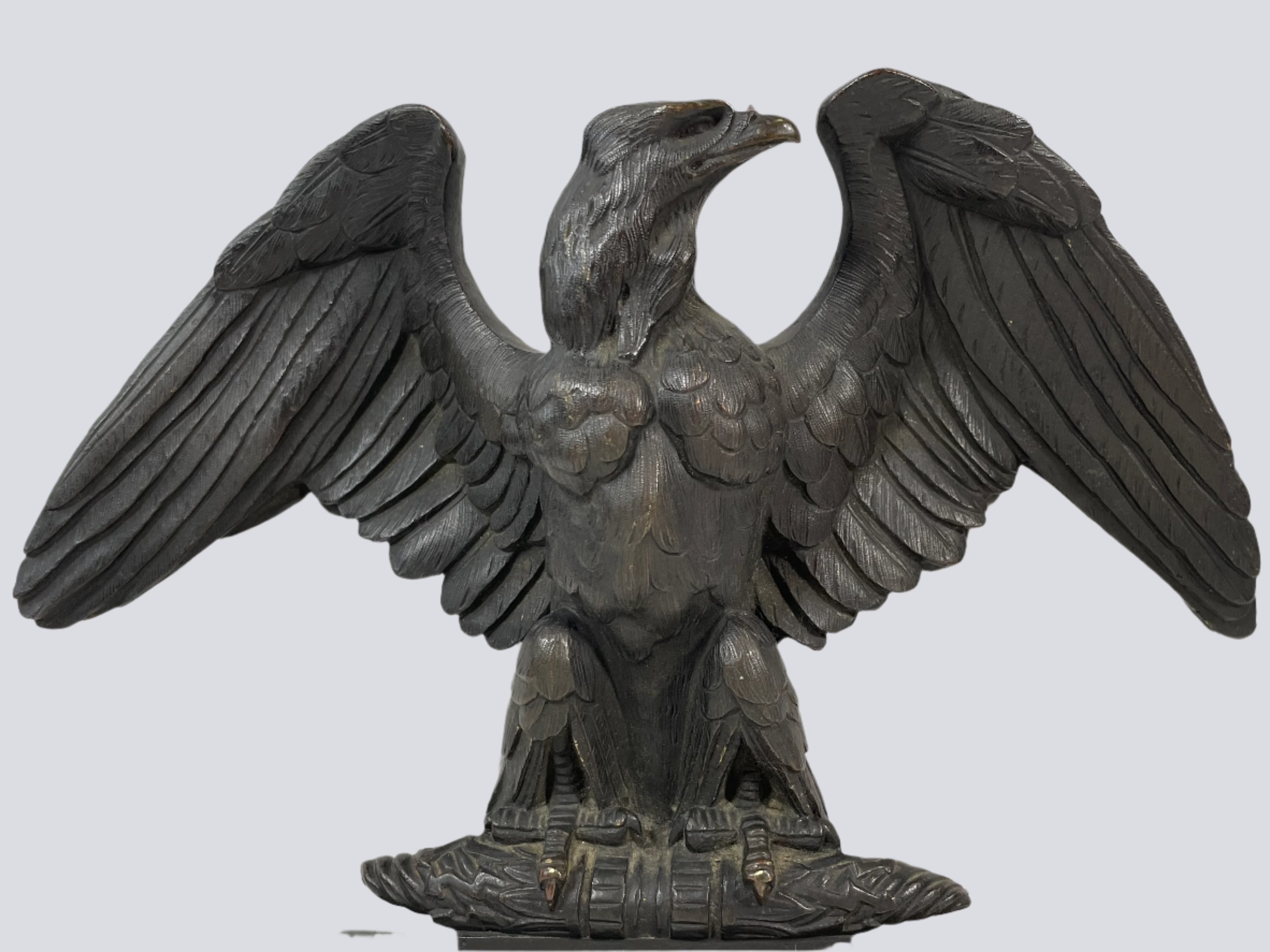 Vintage Bronze Eagle Bookends – Pair of 2 – Green Marble Bases | Majestic & Heavyweight